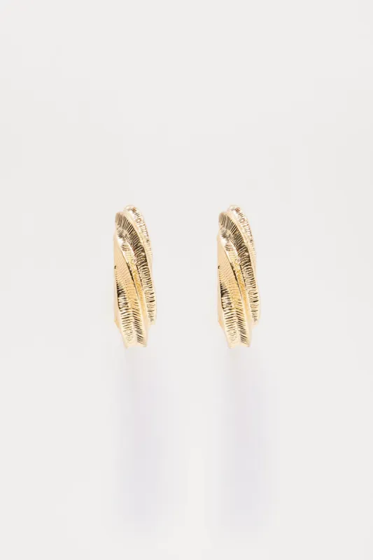 River Hoop Earrings - Gold sold by Fashion Nova