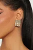Four Square Bling Earrings - Gold sold by Fashion Nova
