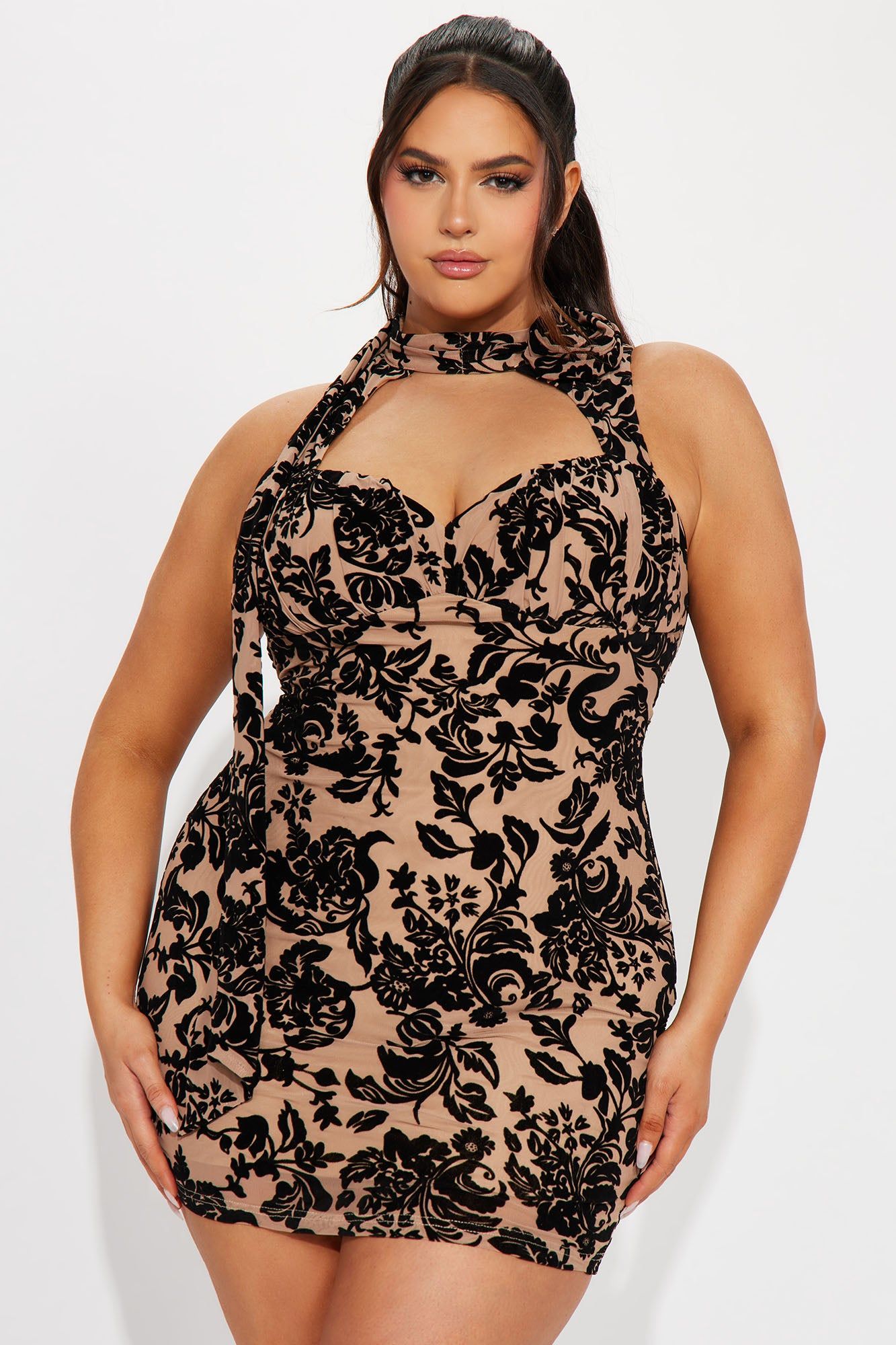 Lia Rose Mini Dress - Taupe sold by Fashion Nova product image thumbnail 4