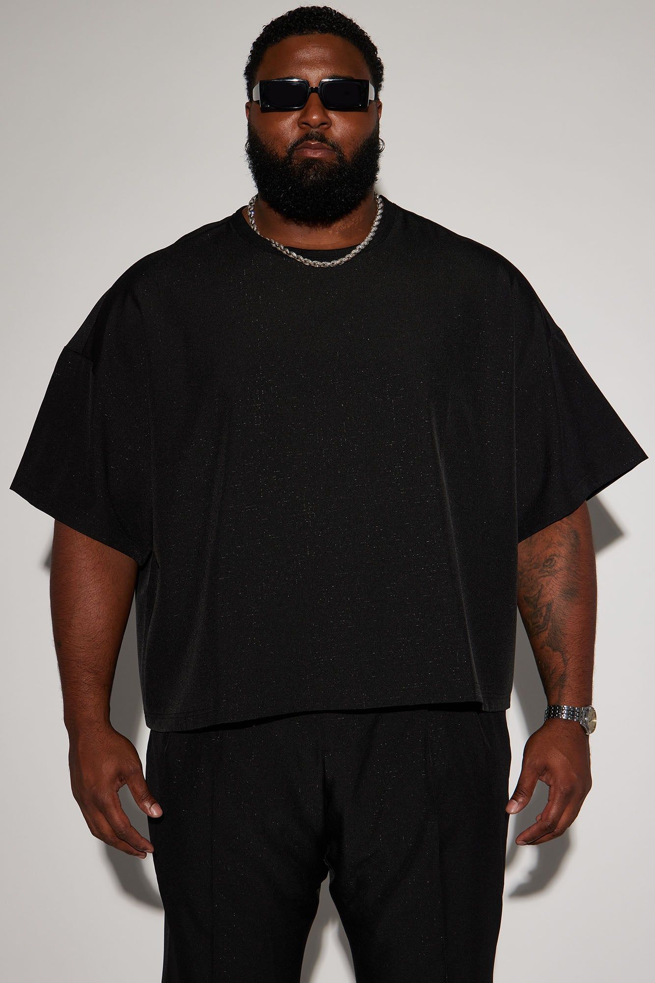 Universal Boxy Cropped Tee - Black sold by Fashion Nova product image thumbnail 5