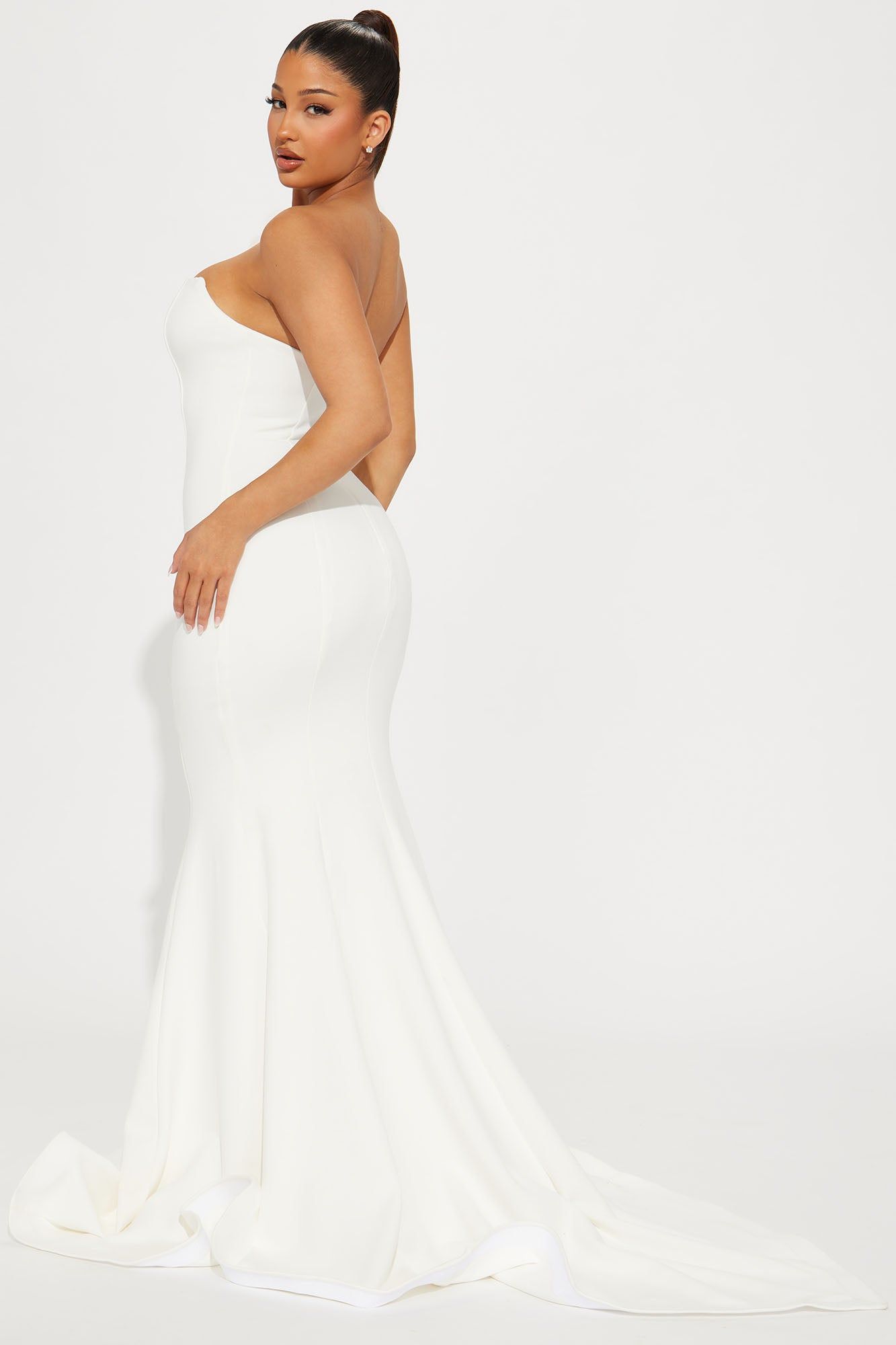 Vivian Gown - Cream sold by Fashion Nova product image thumbnail 3