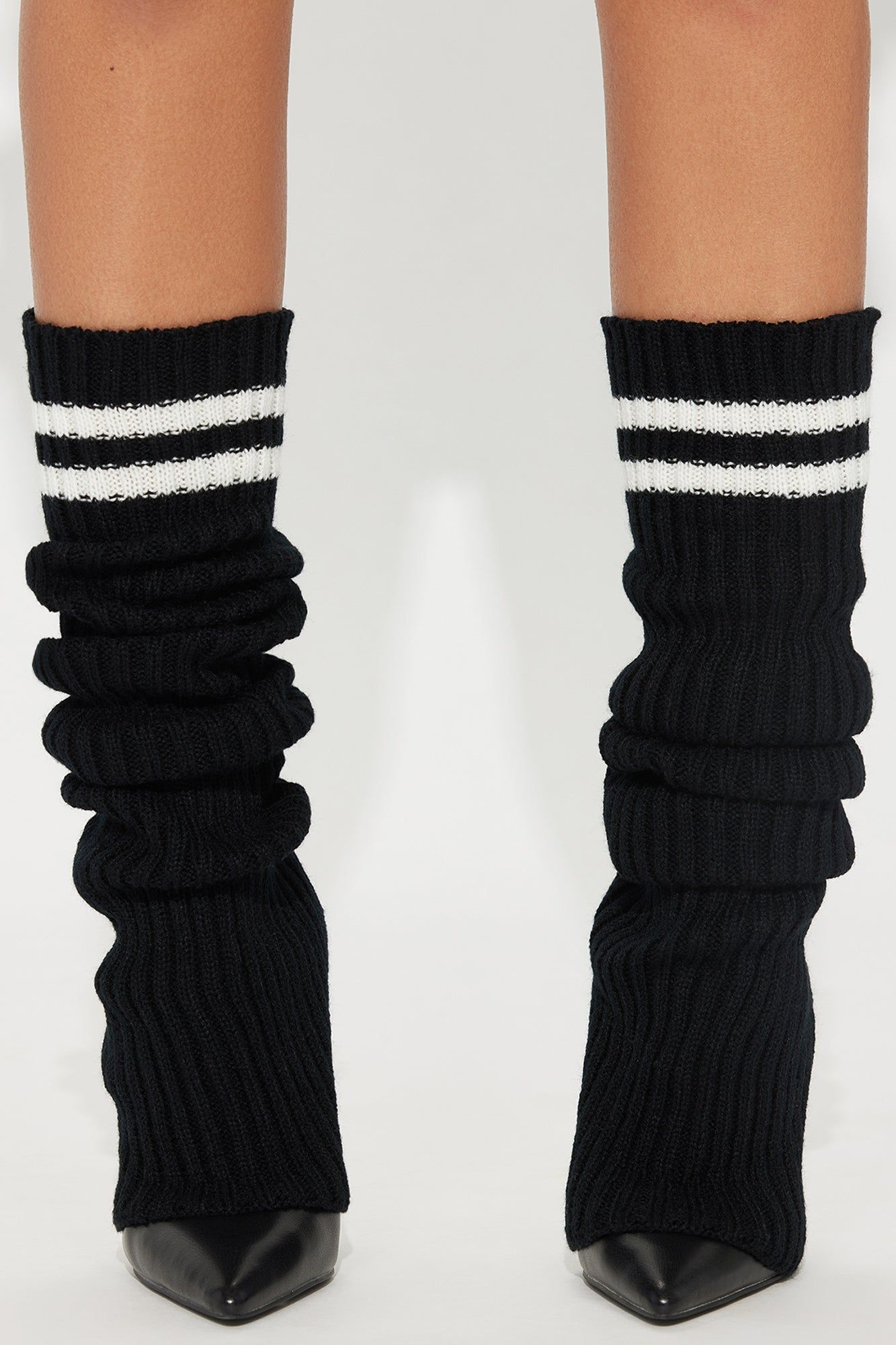 Lounging All Day Leg Warmers - Black sold by Fashion Nova
