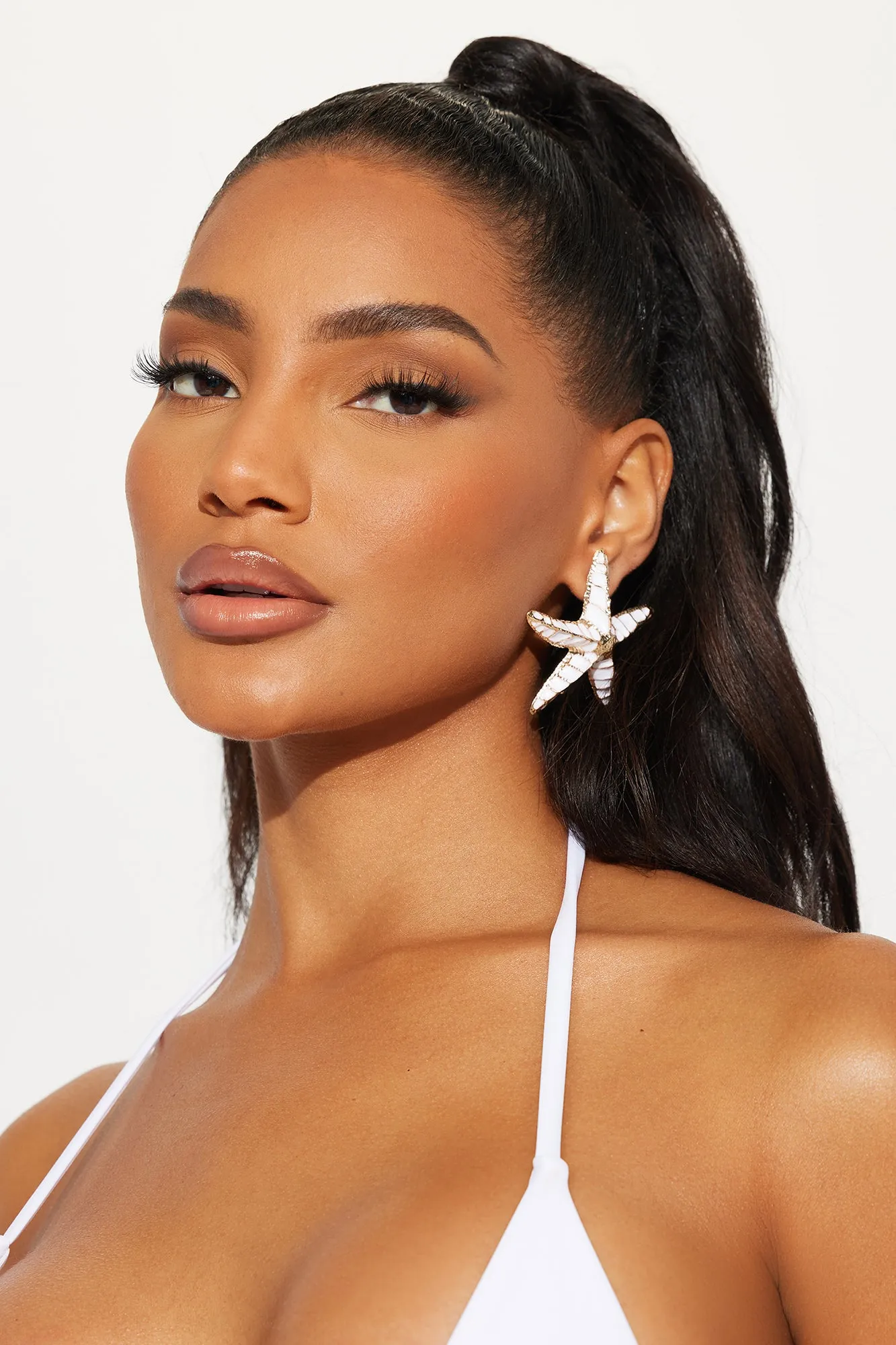 Starry Views Earrings - White/Gold sold by Fashion Nova product image thumbnail 2