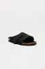 Strapped Up Slide - Black sold by Fashion Nova