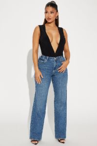 How I Like It Bodysuit - Black sold by Fashion Nova