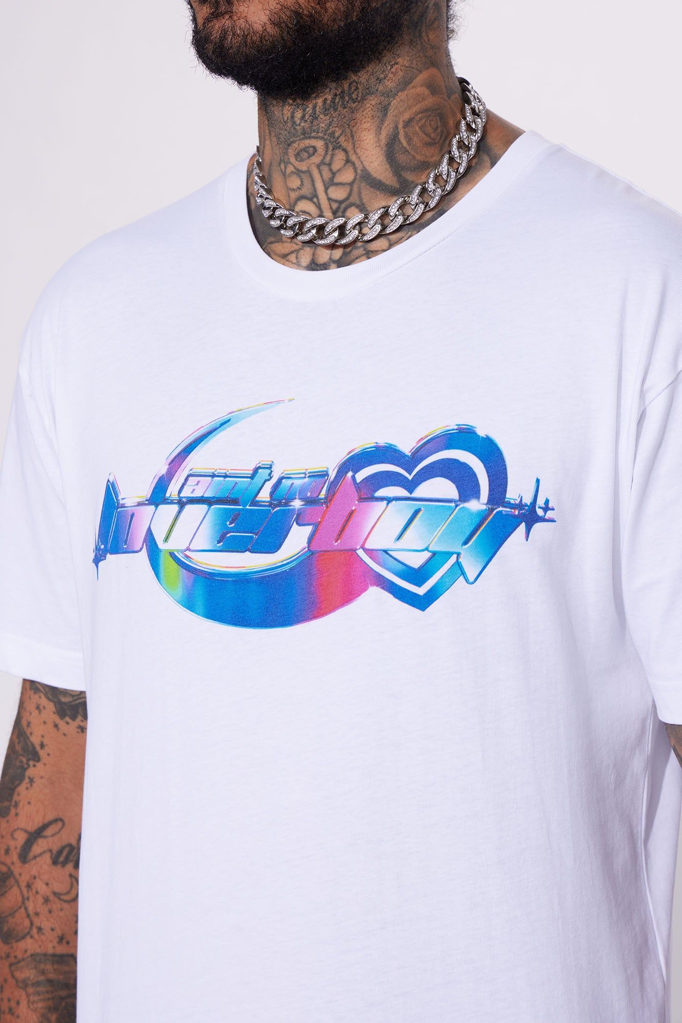 Not A Loverboy Short Sleeve Tee - White sold by Fashion Nova product image thumbnail 4