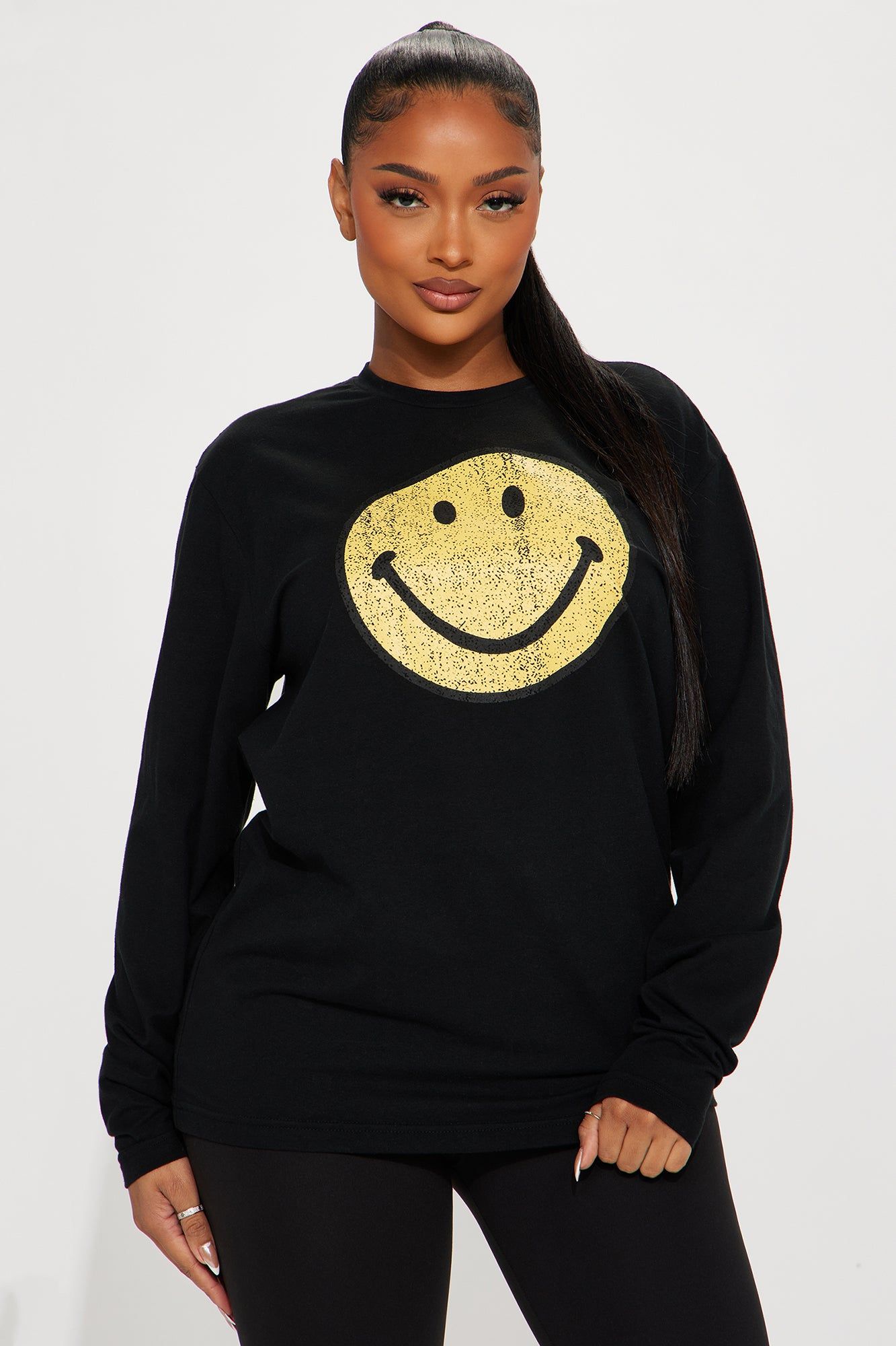 Always Smiling Legging Set - Black sold by Fashion Nova product image thumbnail 2