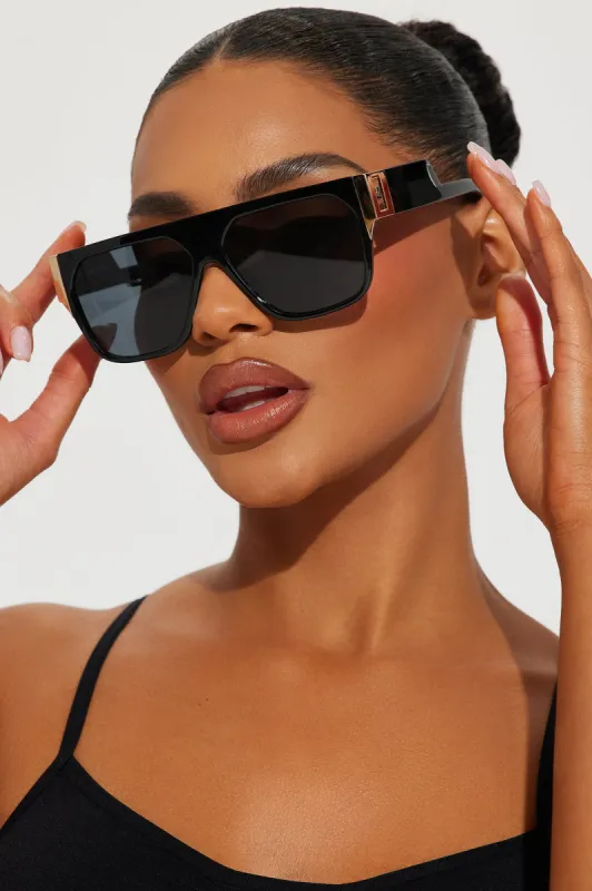 Drama Free Sunglasses - Black sold by Fashion Nova