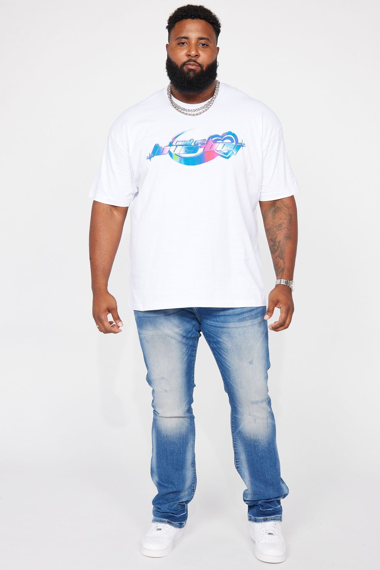 Not A Loverboy Short Sleeve Tee - White sold by Fashion Nova product image thumbnail 5