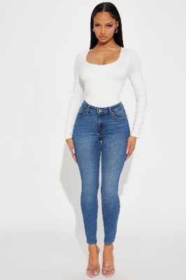 Tight Bond Stretch Skinny Jeans - Dark Wash sold by Fashion Nova