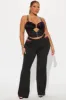 Diva Lace Flare Leg Pant Set - Black sold by Fashion Nova