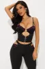 Diva Lace Flare Leg Pant Set - Black sold by Fashion Nova