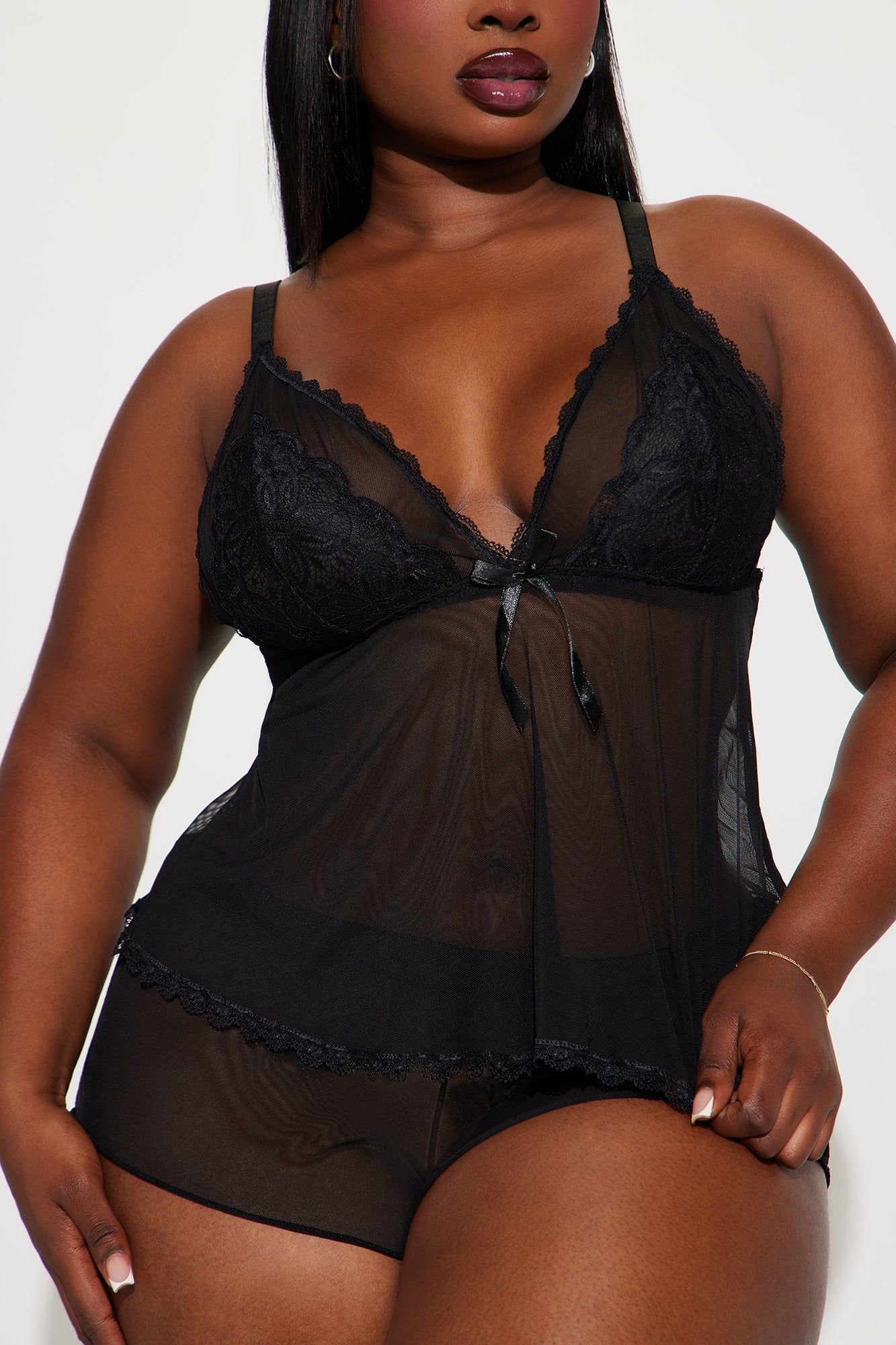 Your Sweetest Fling Cami 2 Piece Set - Black sold by Fashion Nova product image thumbnail 2