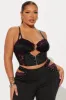 Diva Lace Flare Leg Pant Set - Black sold by Fashion Nova