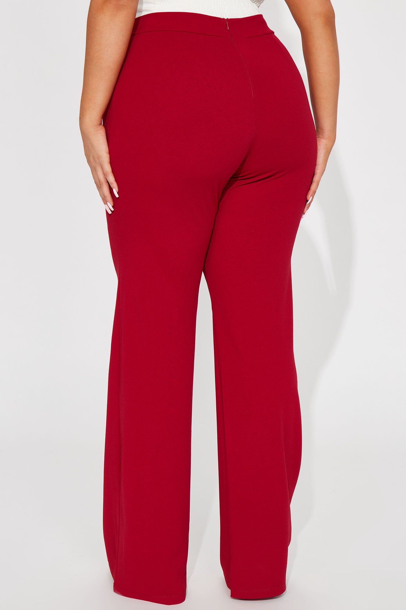 Tall Victoria High Waisted Dress Pants - Red sold by Fashion Nova product image thumbnail 3