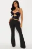 Diva Lace Flare Leg Pant Set - Black sold by Fashion Nova