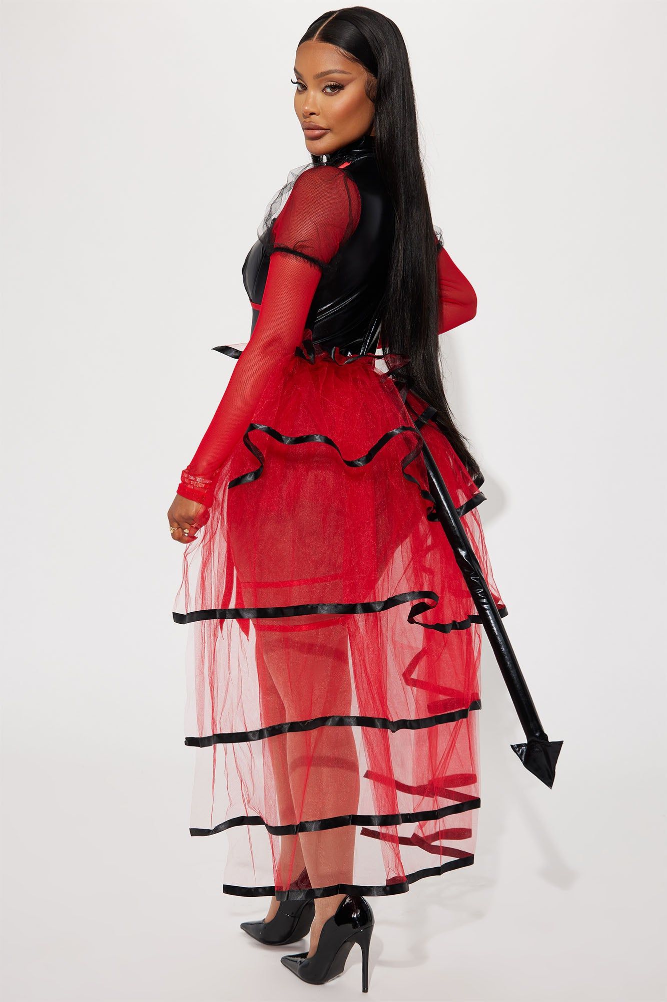 Sultry Demon 2 Piece Costume Set - Black/Red sold by Fashion Nova product image thumbnail 5