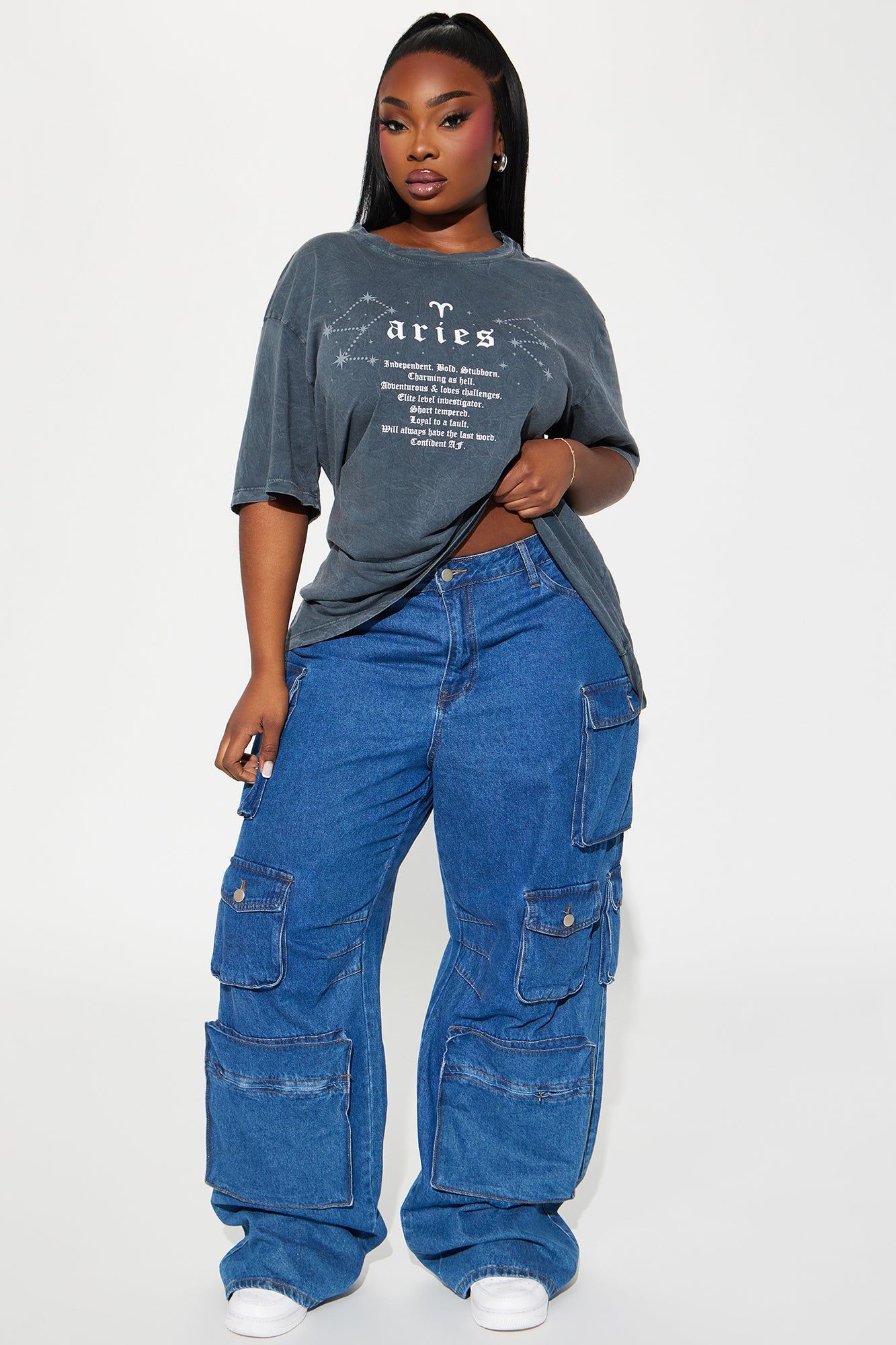 Aries Season Washed Top - Grey/combo sold by Fashion Nova product image thumbnail 5