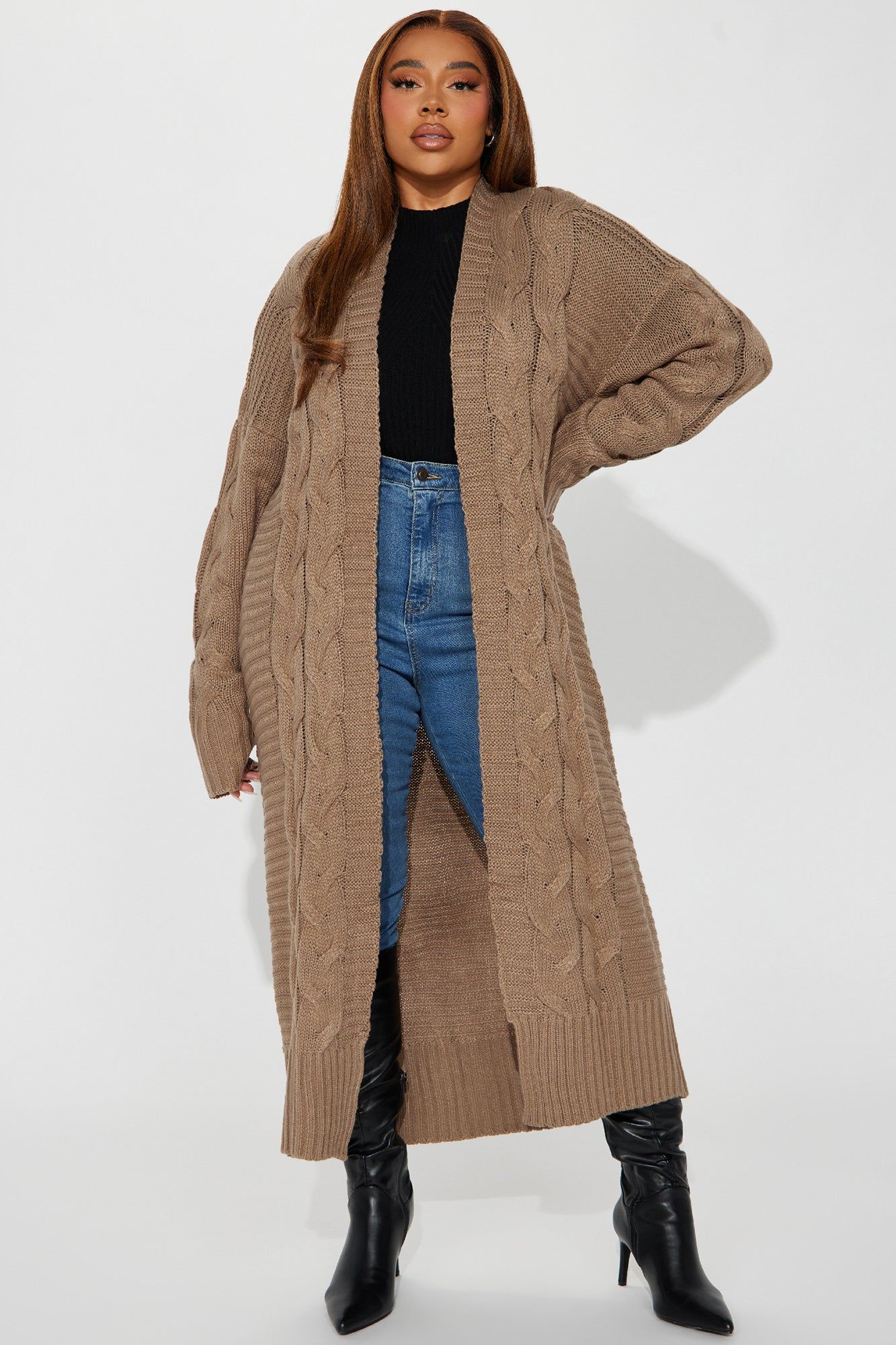 Aneria Cardigan - Taupe sold by Fashion Nova product image thumbnail 4