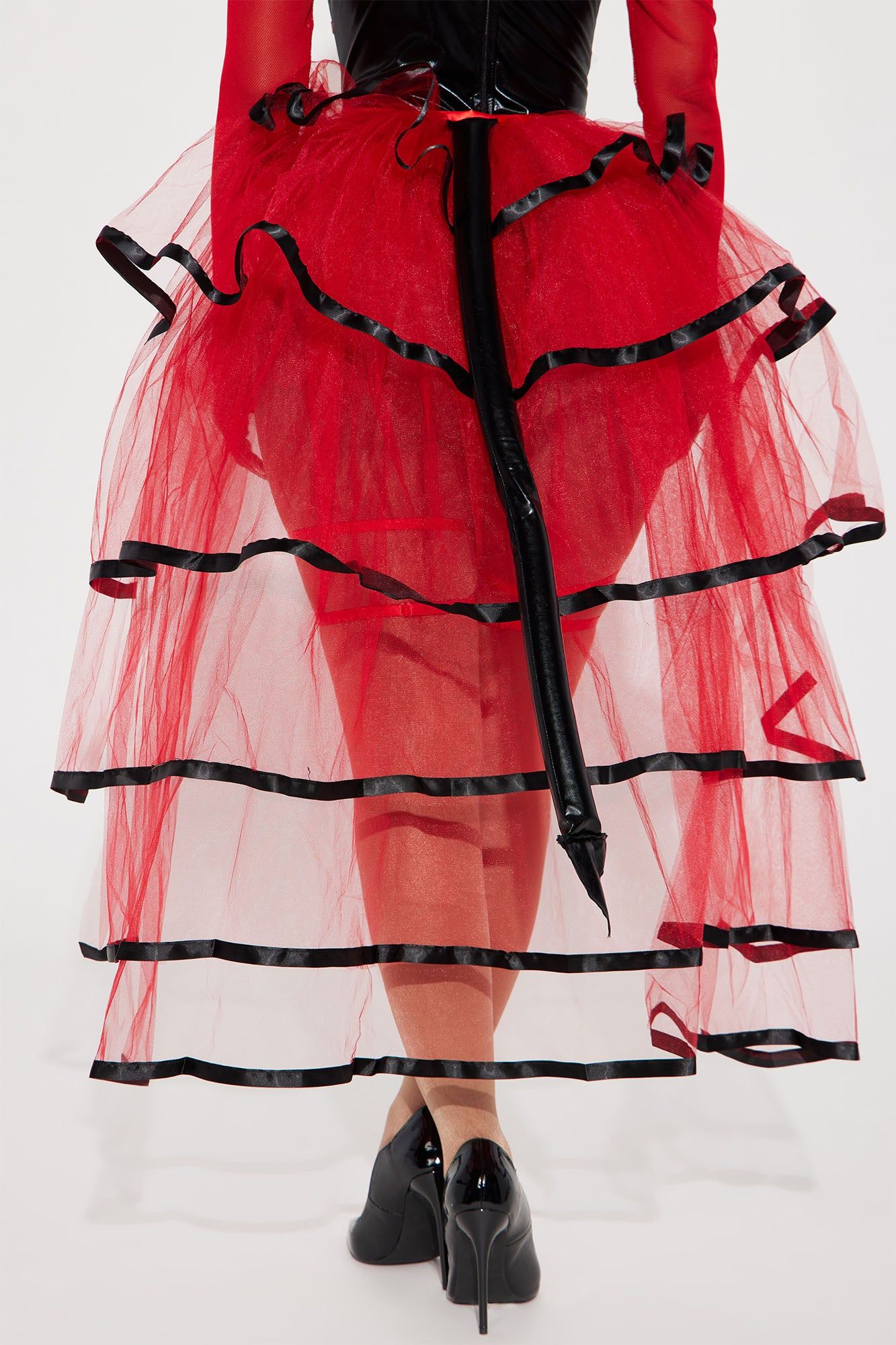 Sultry Demon 2 Piece Costume Set - Black/Red sold by Fashion Nova product image thumbnail 4