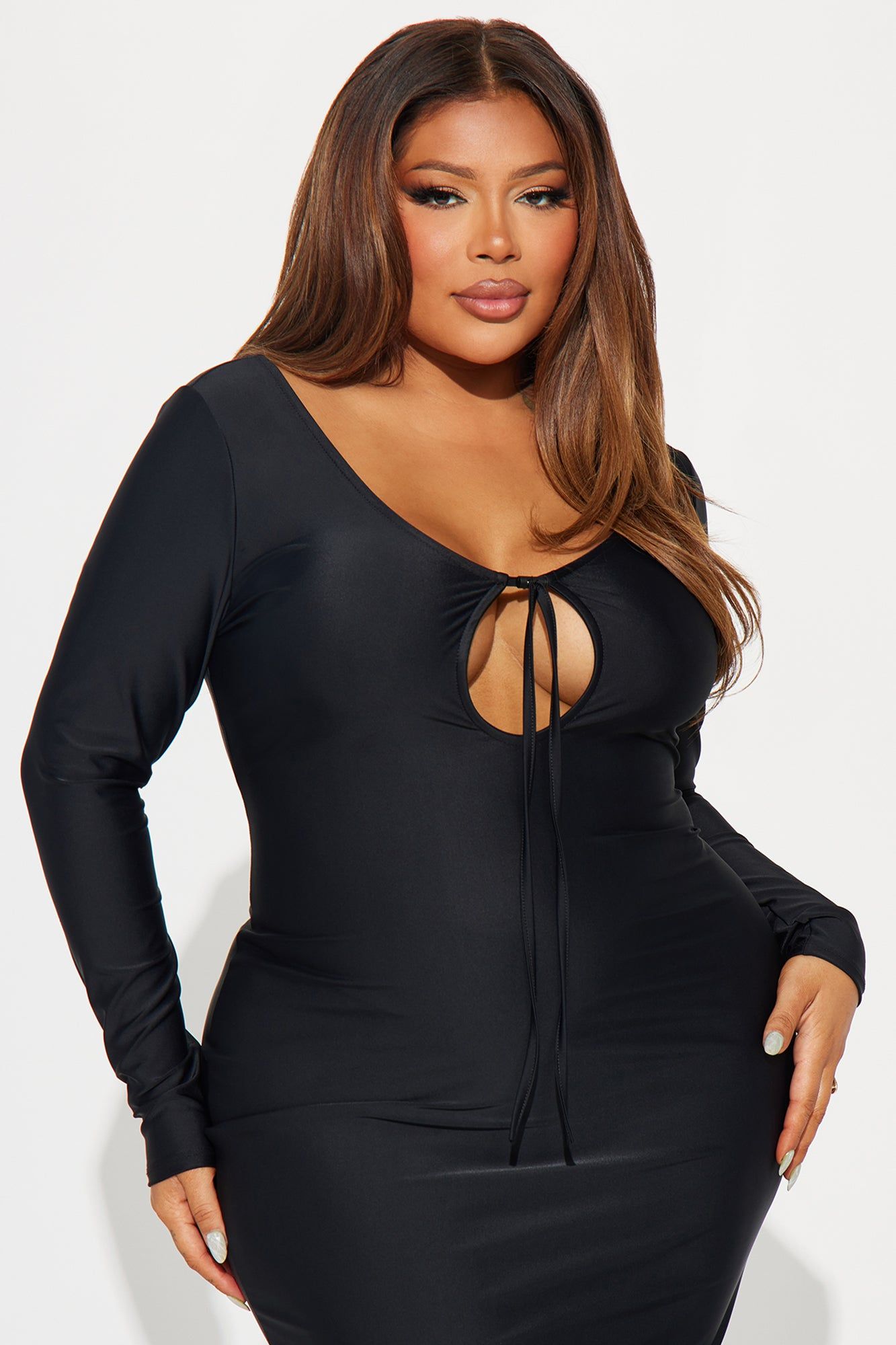 Demi Midi Dress - Black sold by Fashion Nova product image thumbnail 5