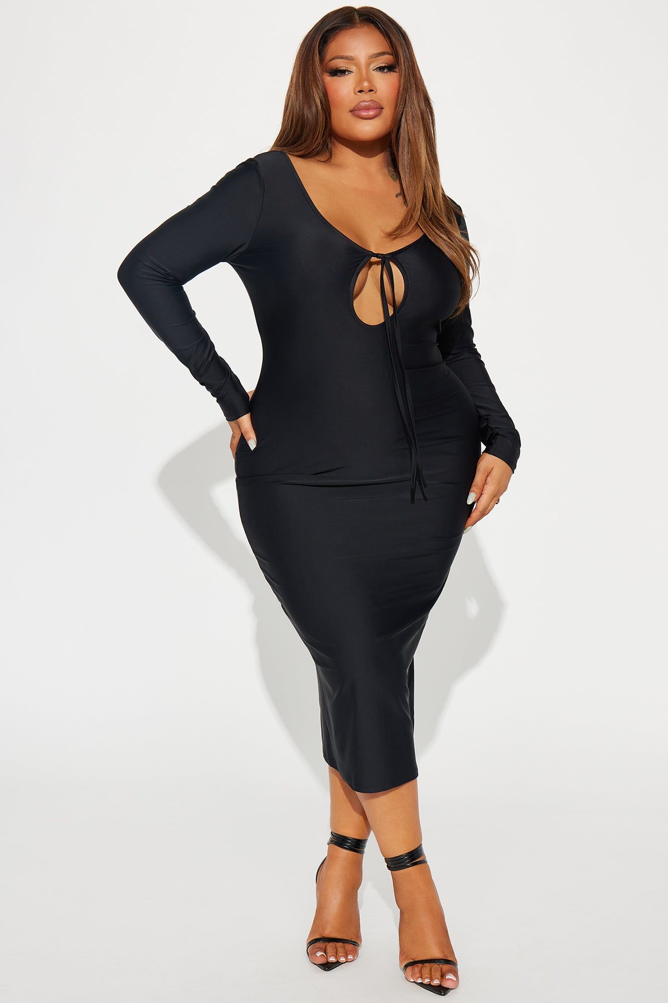 Demi Midi Dress - Black sold by Fashion Nova product image thumbnail 4