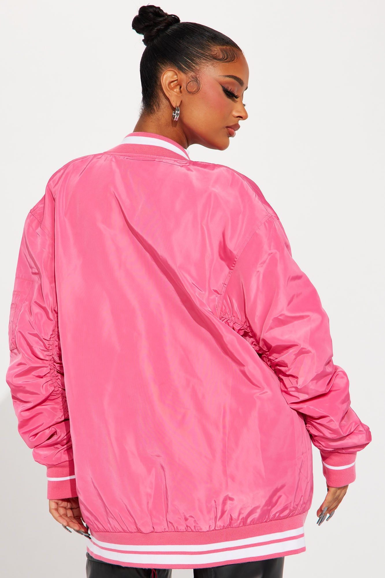 Jayda Varsity Jacket - Pink sold by Fashion Nova product image thumbnail 3
