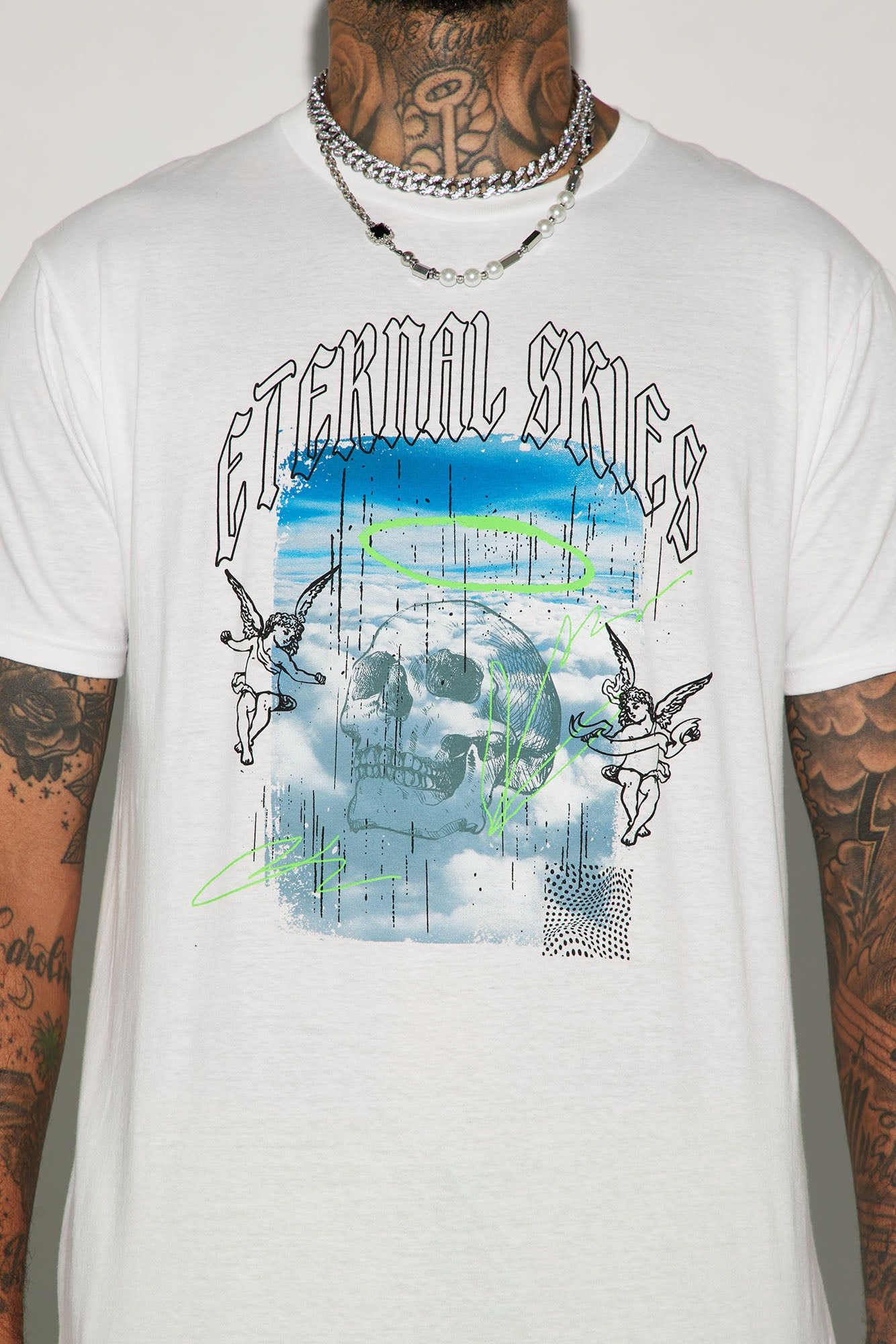 Eternal Skies Short Sleeve Tee - White sold by Fashion Nova product image thumbnail 3