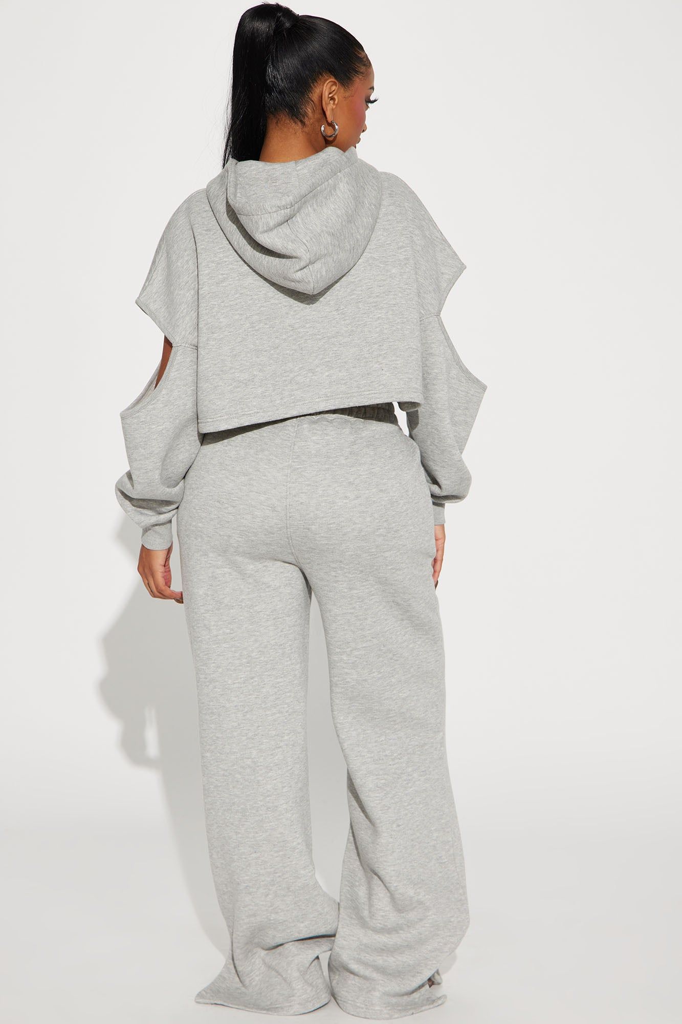 Daily Routine Fleece Pant Set - Heather Grey sold by Fashion Nova product image thumbnail 3