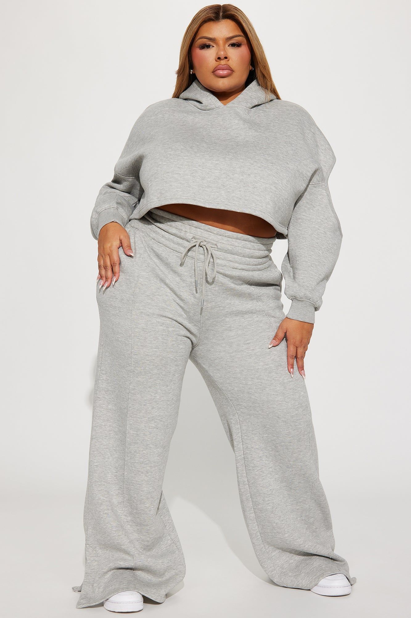 Daily Routine Fleece Pant Set - Heather Grey sold by Fashion Nova product image thumbnail 4