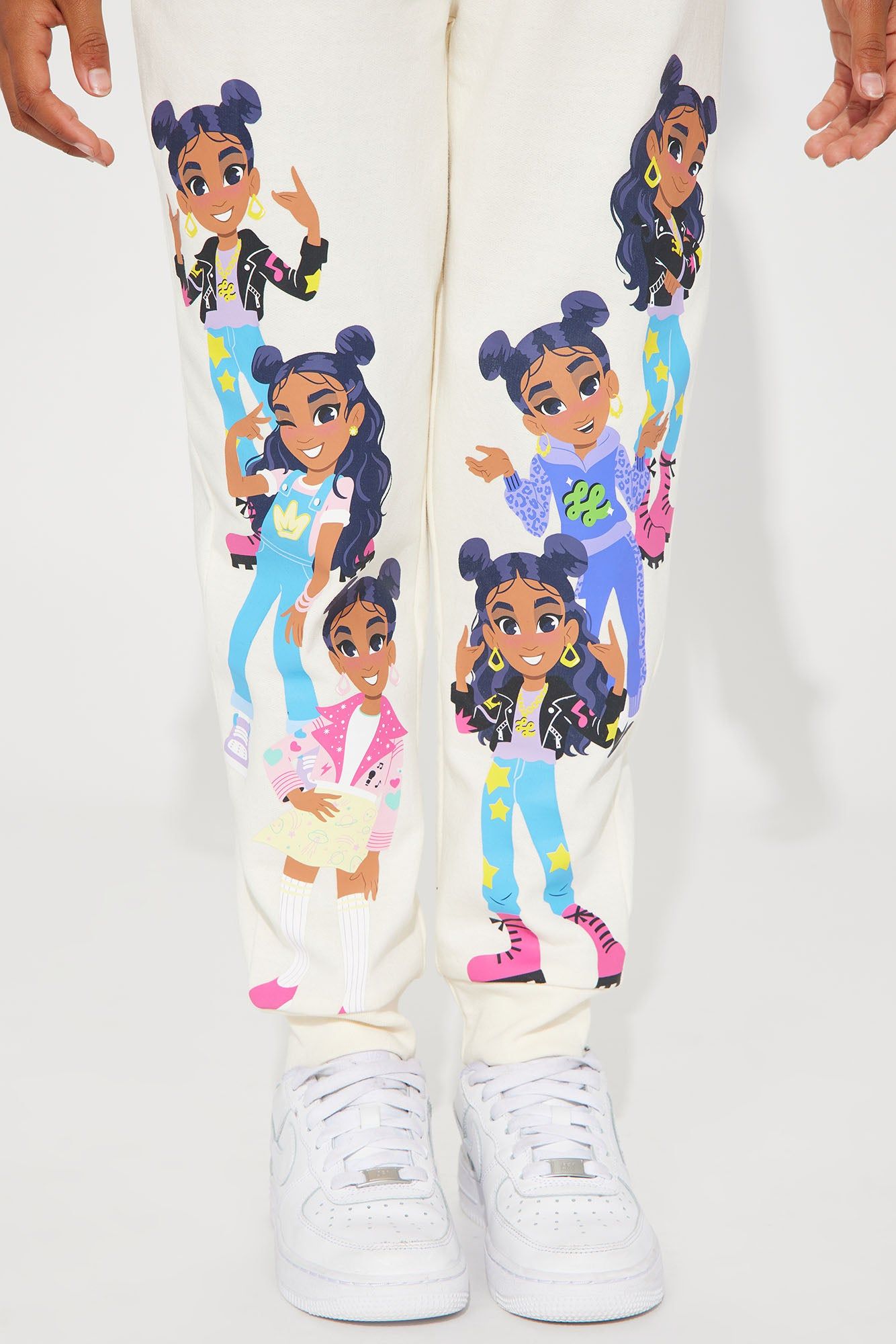 Mini Lay Lay Freestyle Fleece Jogger Set - Ivory sold by Fashion Nova product image thumbnail 4