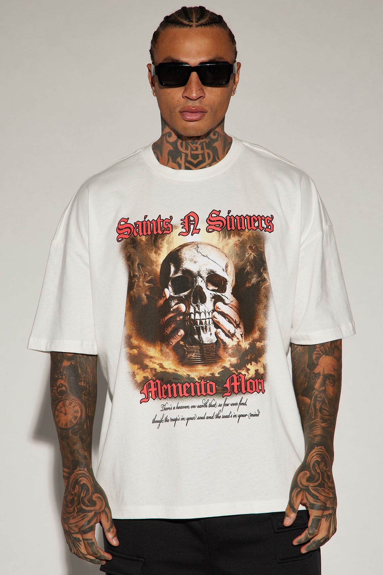 Saint Mori Oversized Short Sleeve Tee - White sold by Fashion Nova