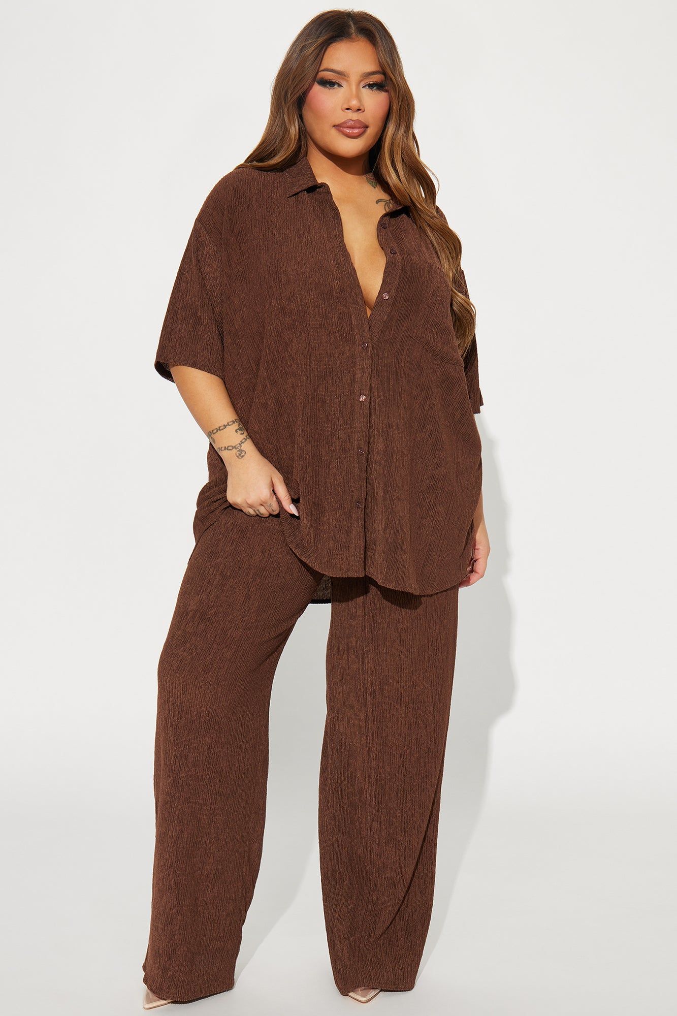 Vacay Vibes Pant Set - Brown sold by Fashion Nova product image thumbnail 5