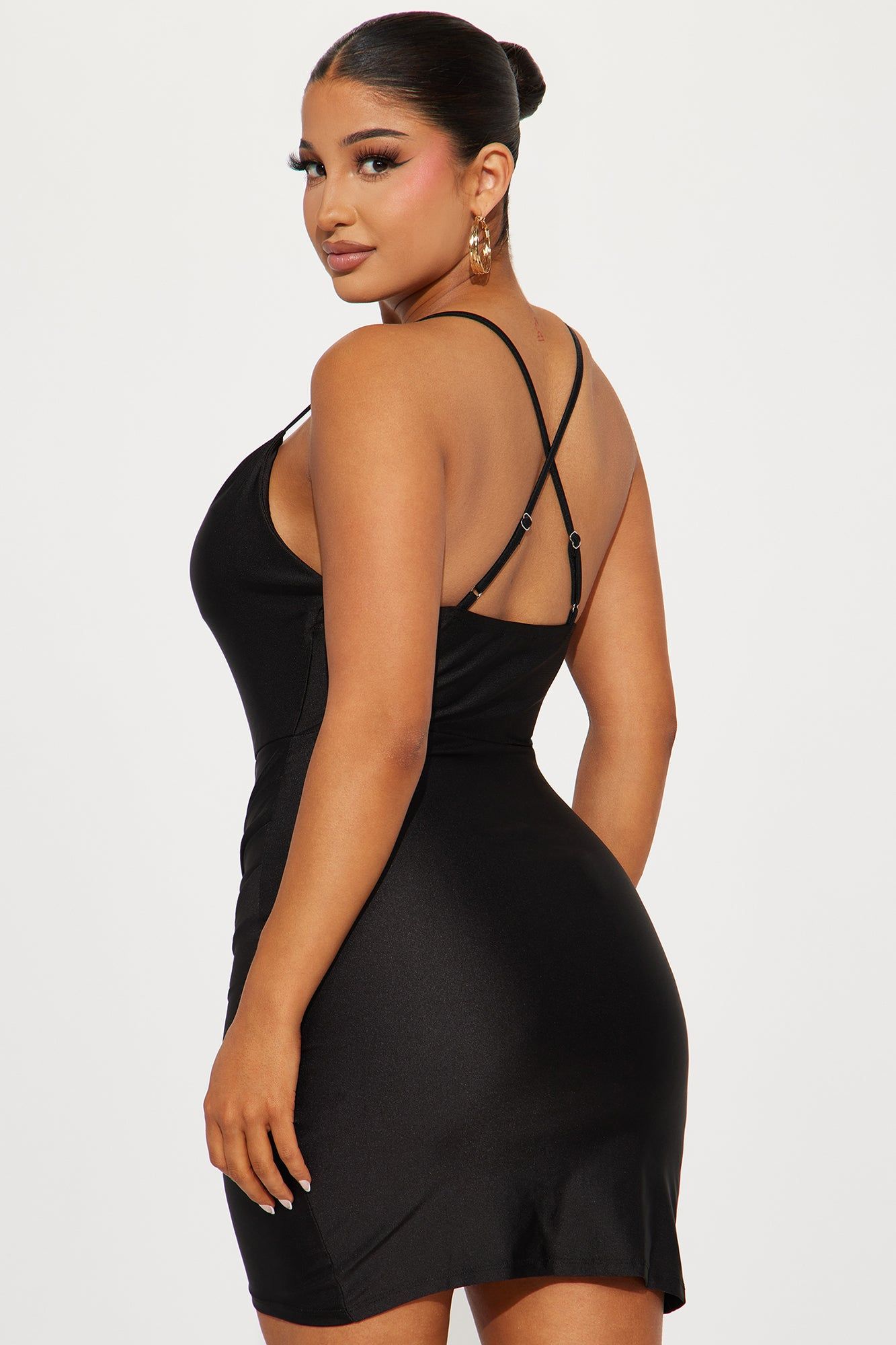 Ally Ruched Mini Dress - Black sold by Fashion Nova product image thumbnail 3