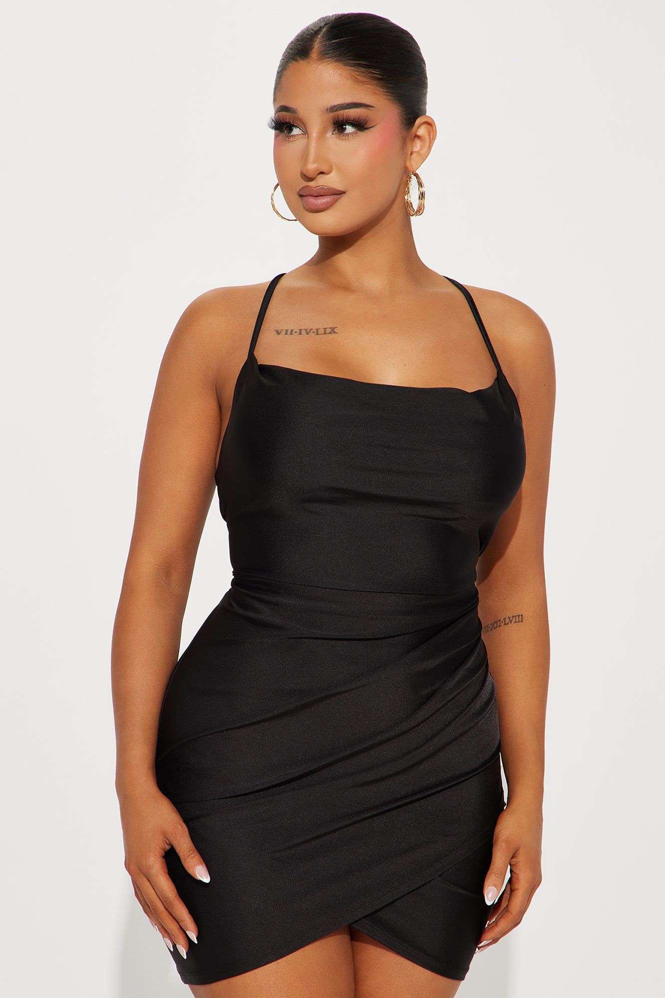 Ally Ruched Mini Dress - Black sold by Fashion Nova product image thumbnail 2
