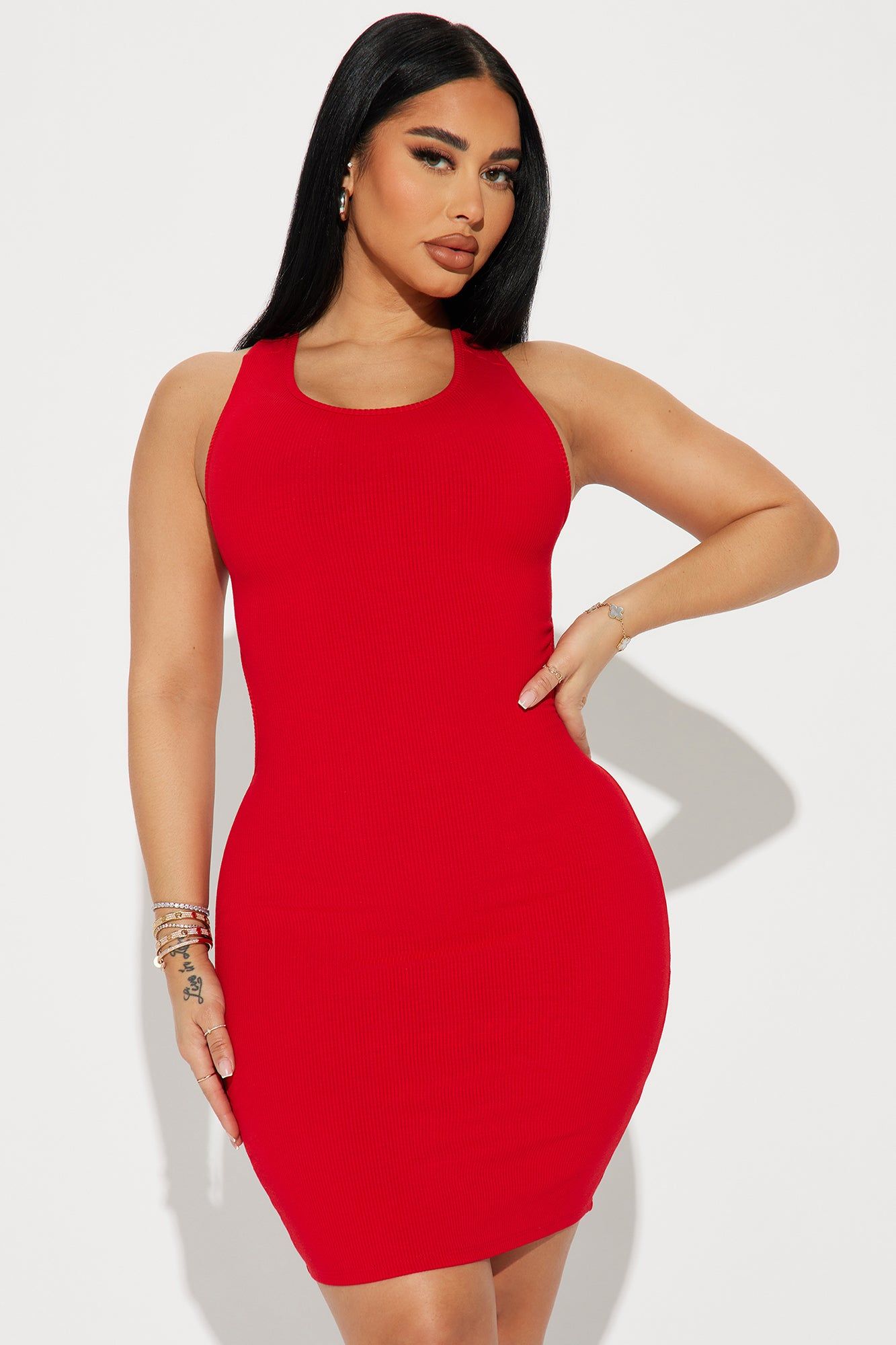 Gemma Snatched Mini Dress - Red sold by Fashion Nova product image thumbnail 2