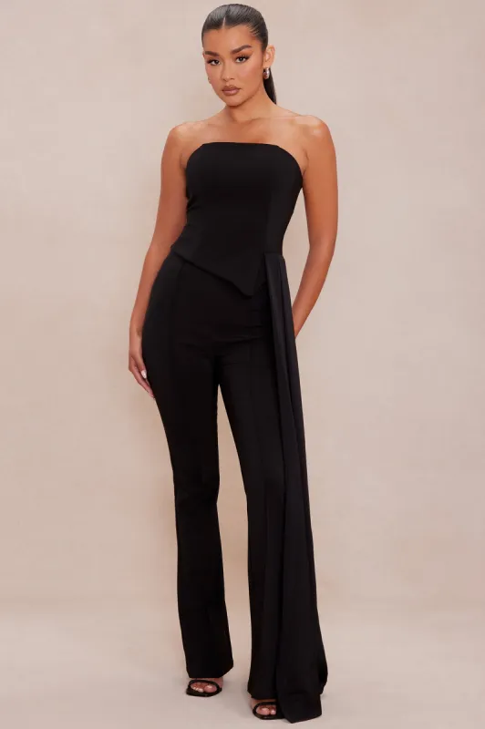 Genesis Draped Pant Set - Black sold by Fashion Nova