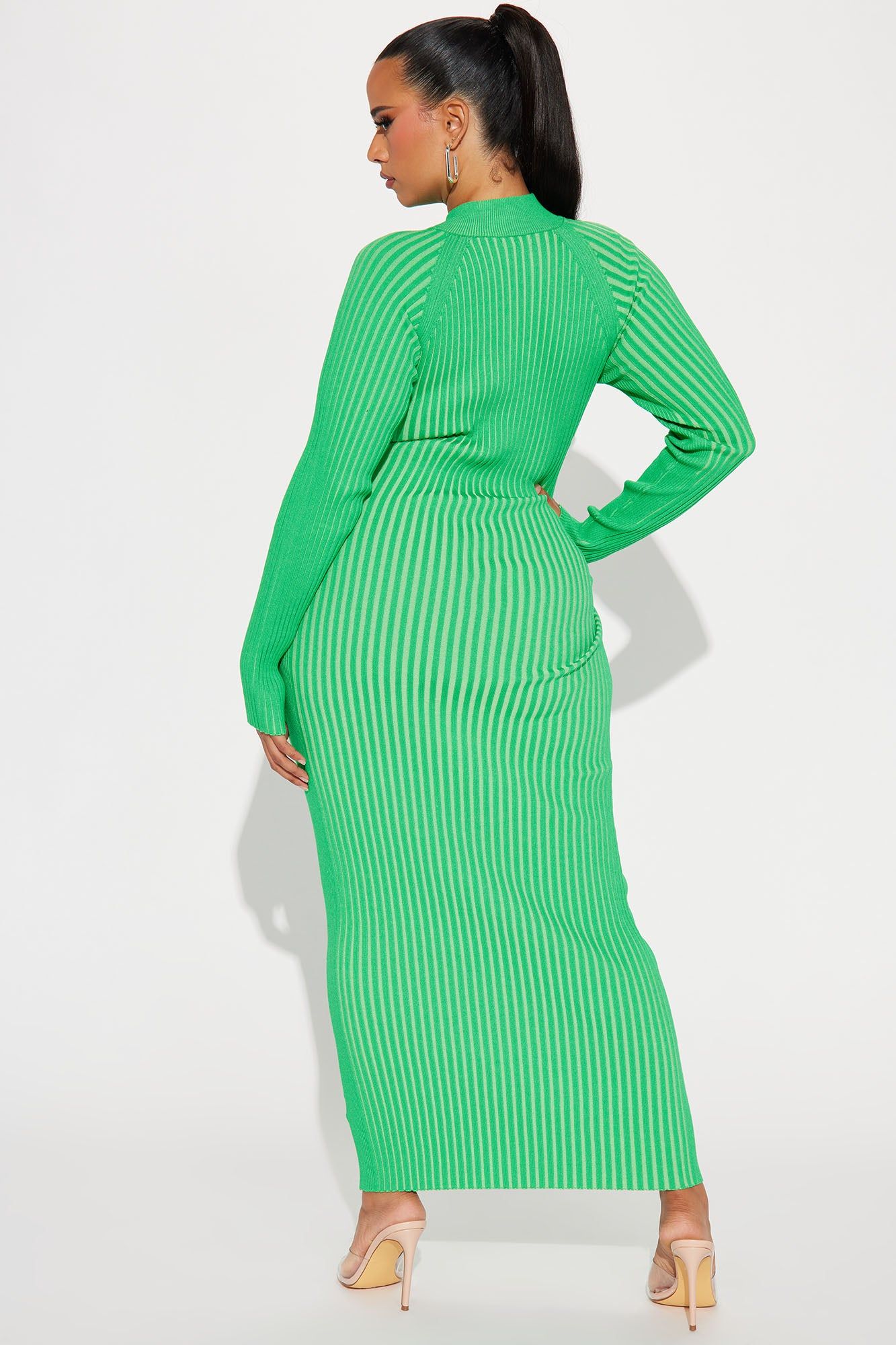 Keeping You Warm Sweater Maxi Dress - Kelly Green sold by Fashion Nova product image thumbnail 6