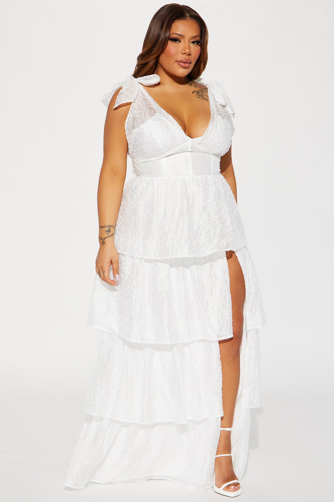 Elizabeth Chiffon Maxi Dress - White sold by Fashion Nova product image thumbnail 4