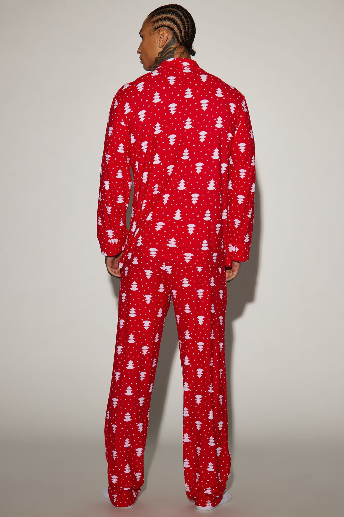 Christmas Trees Holiday PJ Set - Red sold by Fashion Nova product image thumbnail 3