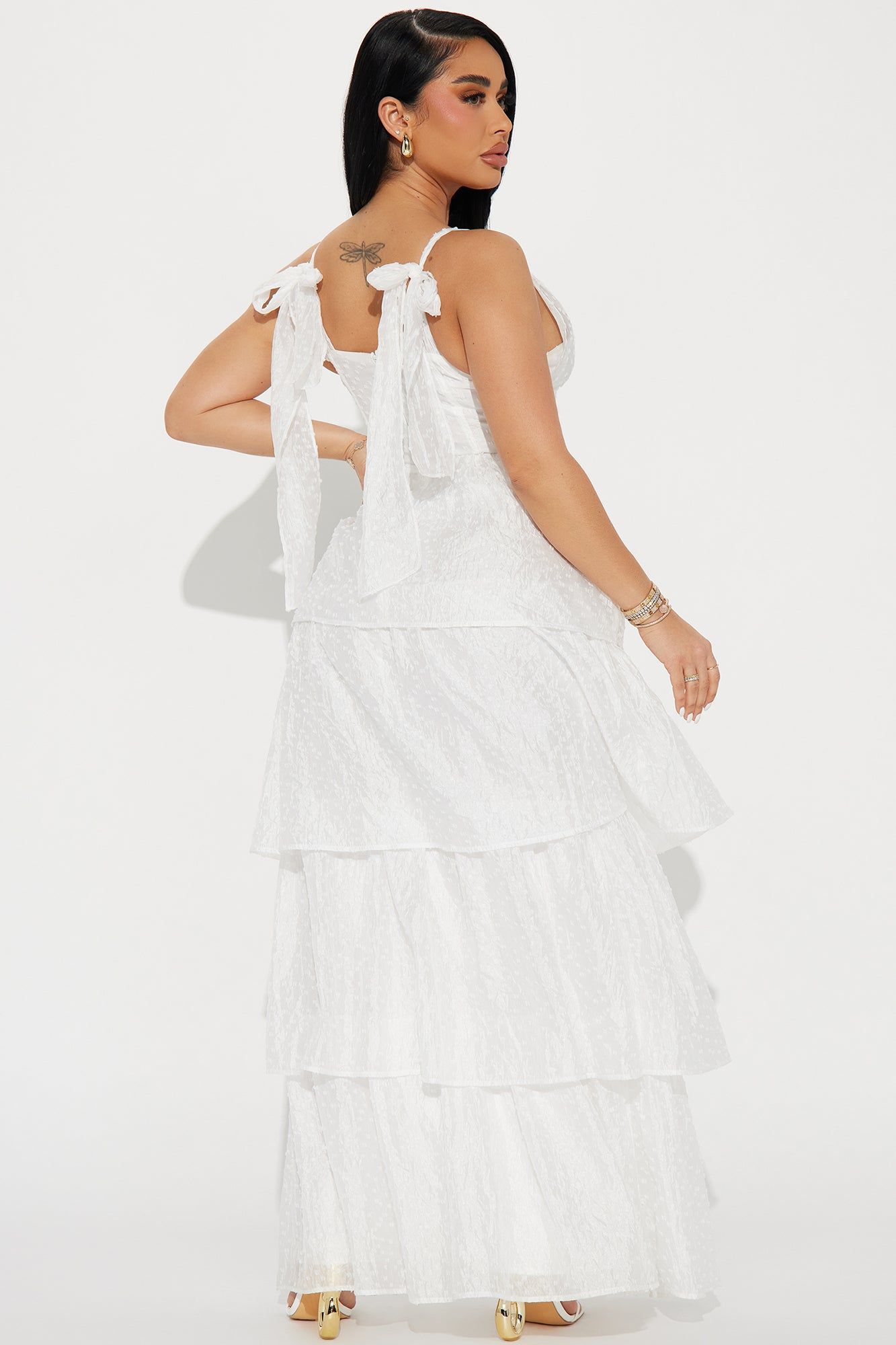 Elizabeth Chiffon Maxi Dress - White sold by Fashion Nova product image thumbnail 3