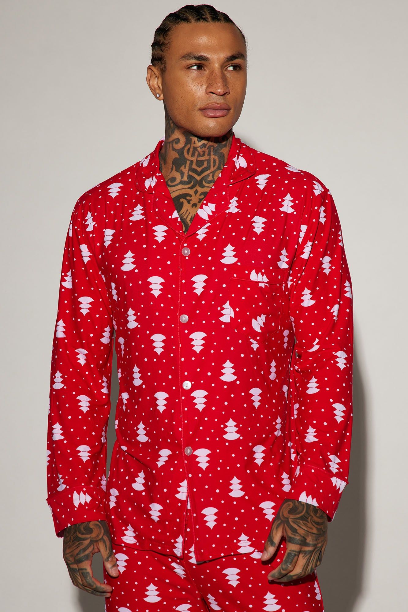 Christmas Trees Holiday PJ Set - Red sold by Fashion Nova product image thumbnail 2