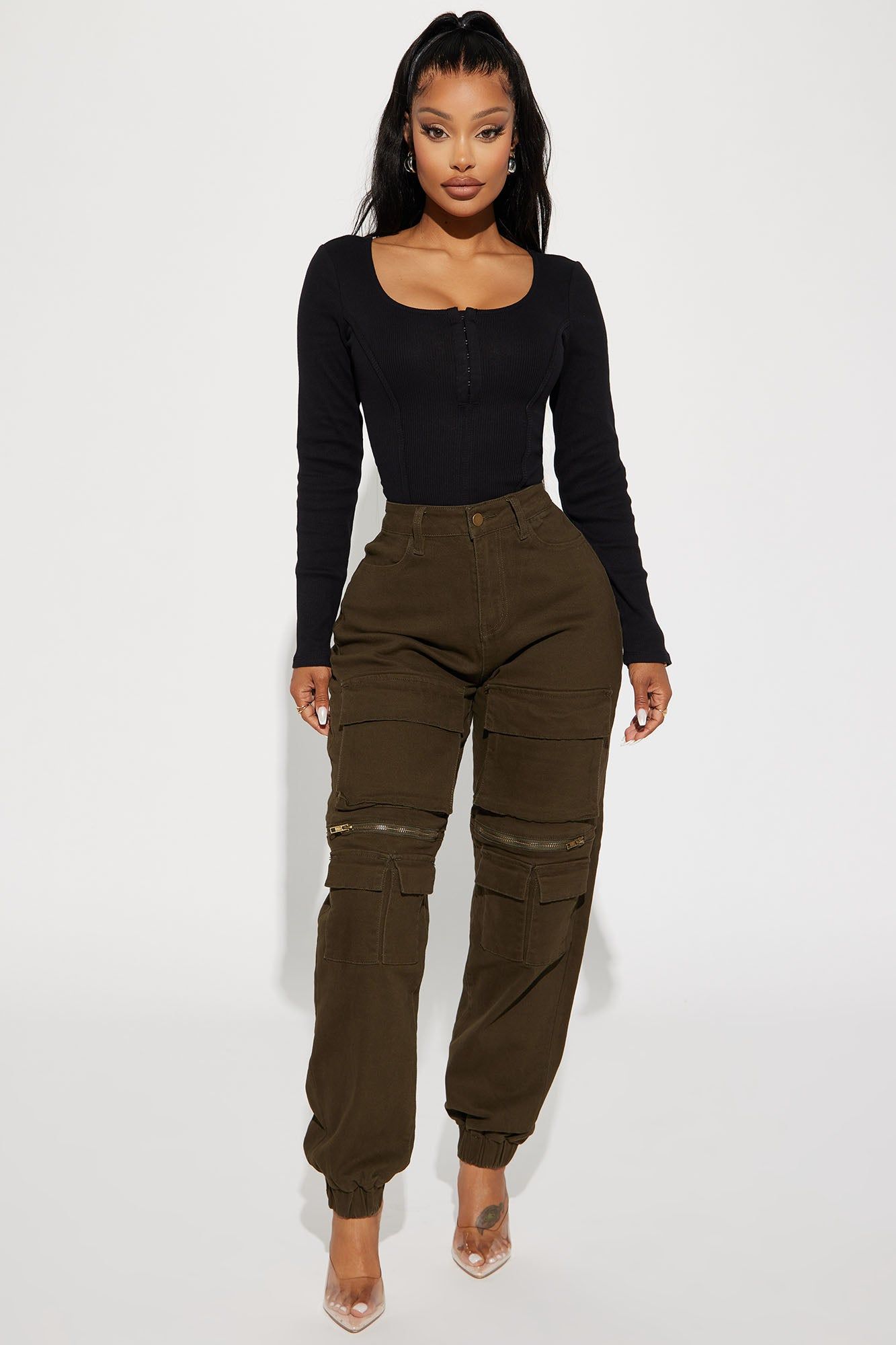 Secret's Out Rib Top - Black sold by Fashion Nova product image thumbnail 2