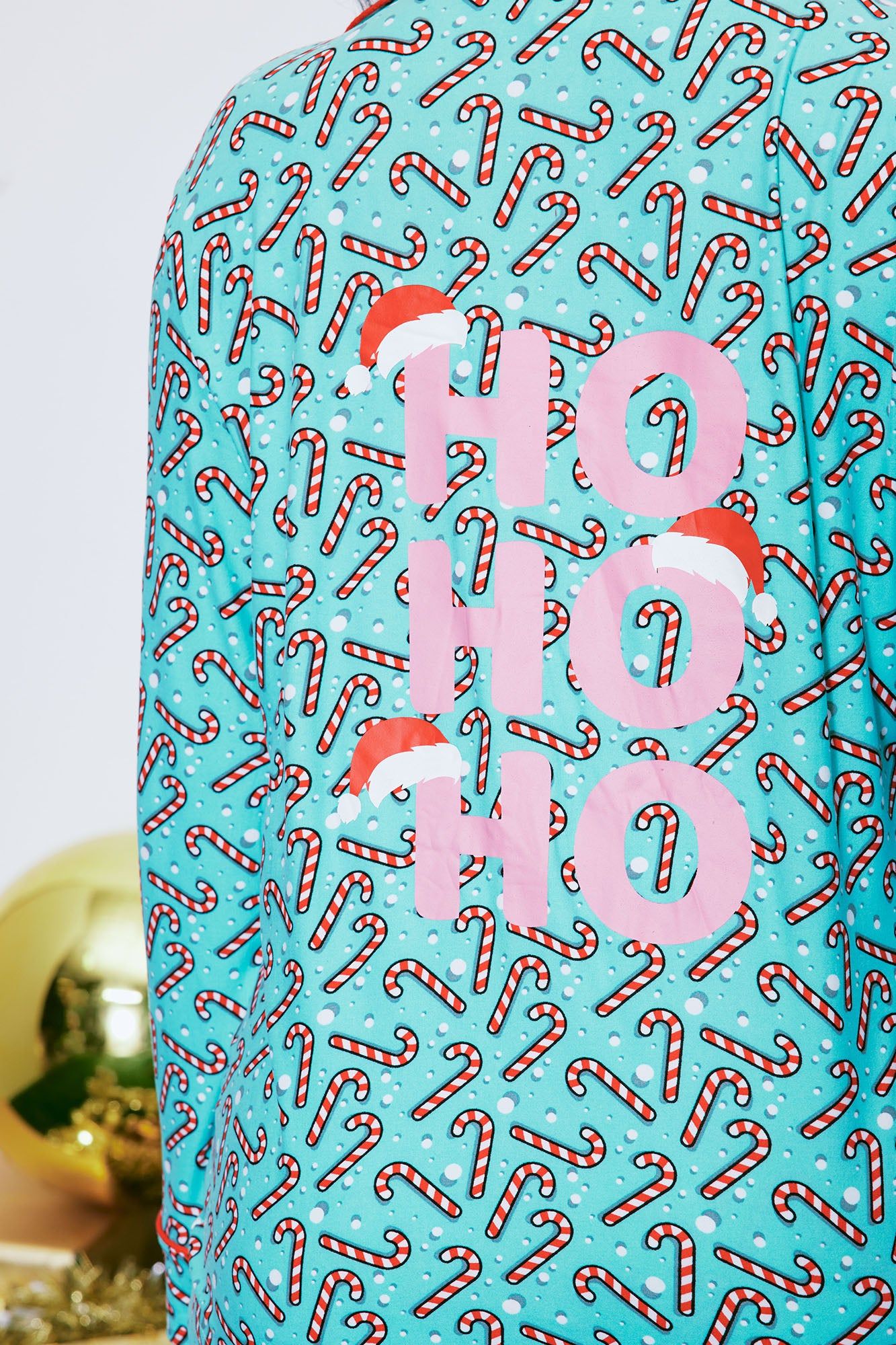 Ho Ho Ho PJ Pant Set - Teal sold by Fashion Nova product image thumbnail 3