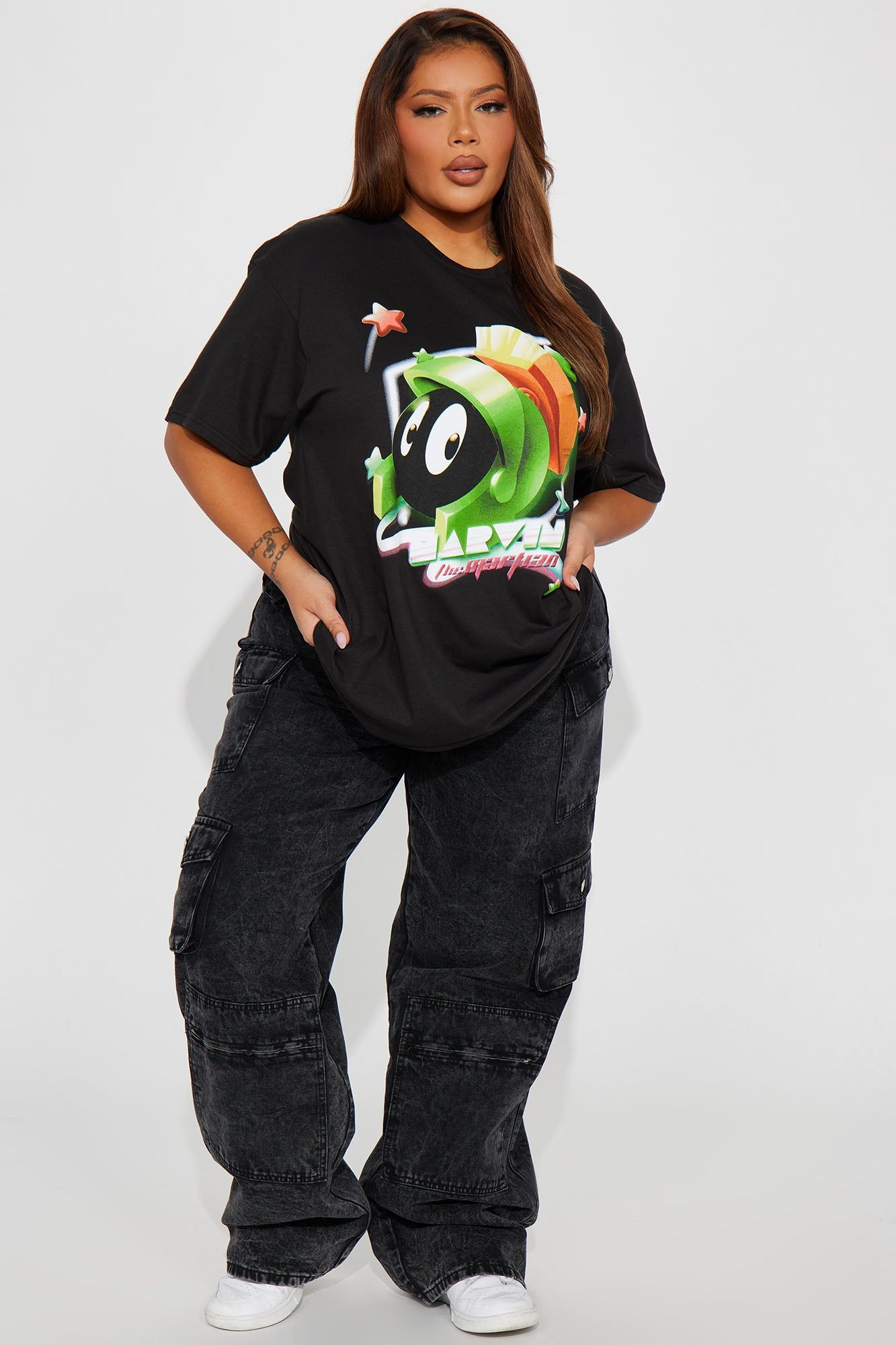 Marvin Spaceman Looney Tunes Graphic Tee - Black sold by Fashion Nova product image thumbnail 5