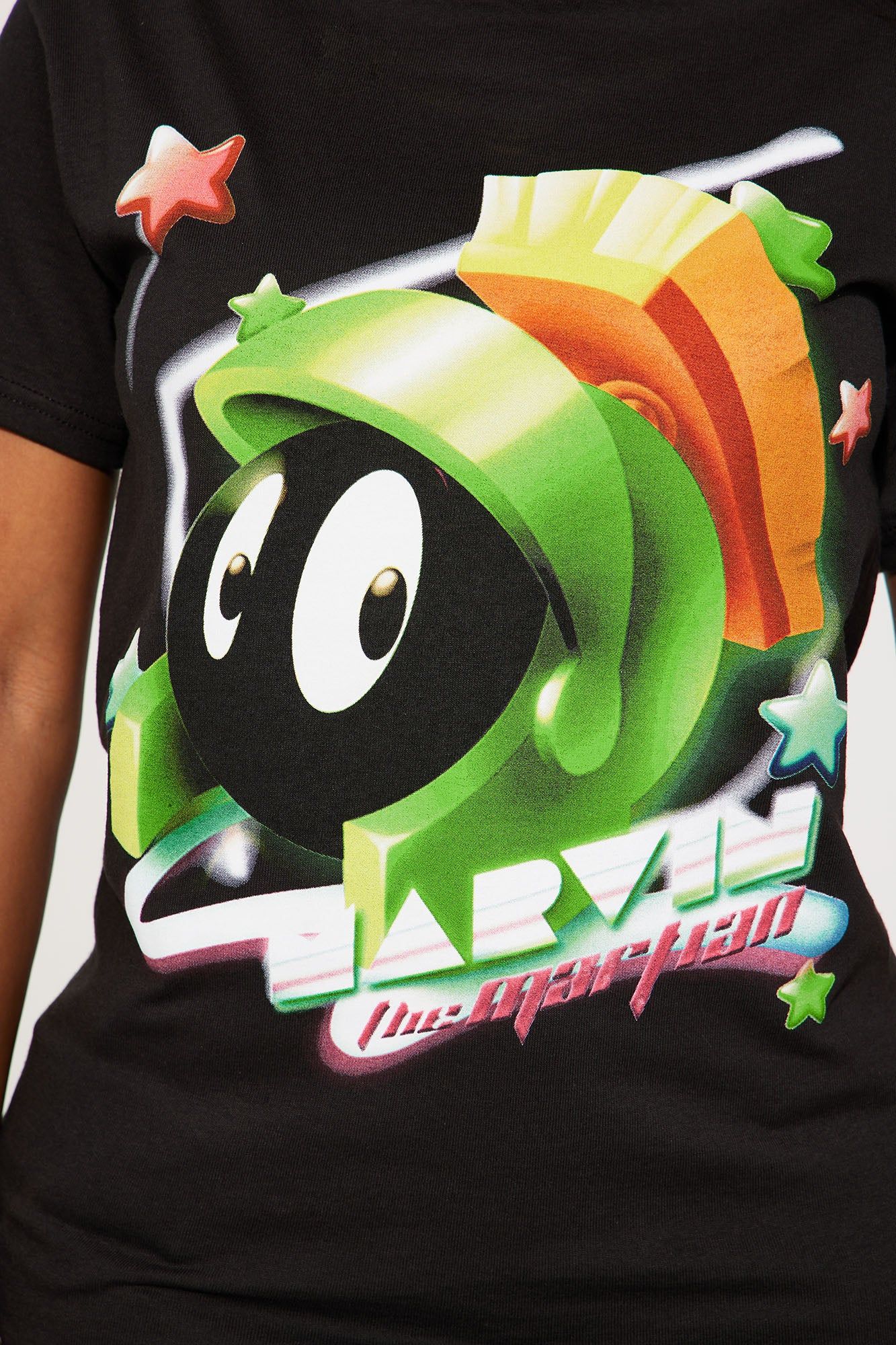 Marvin Spaceman Looney Tunes Graphic Tee - Black sold by Fashion Nova product image thumbnail 3