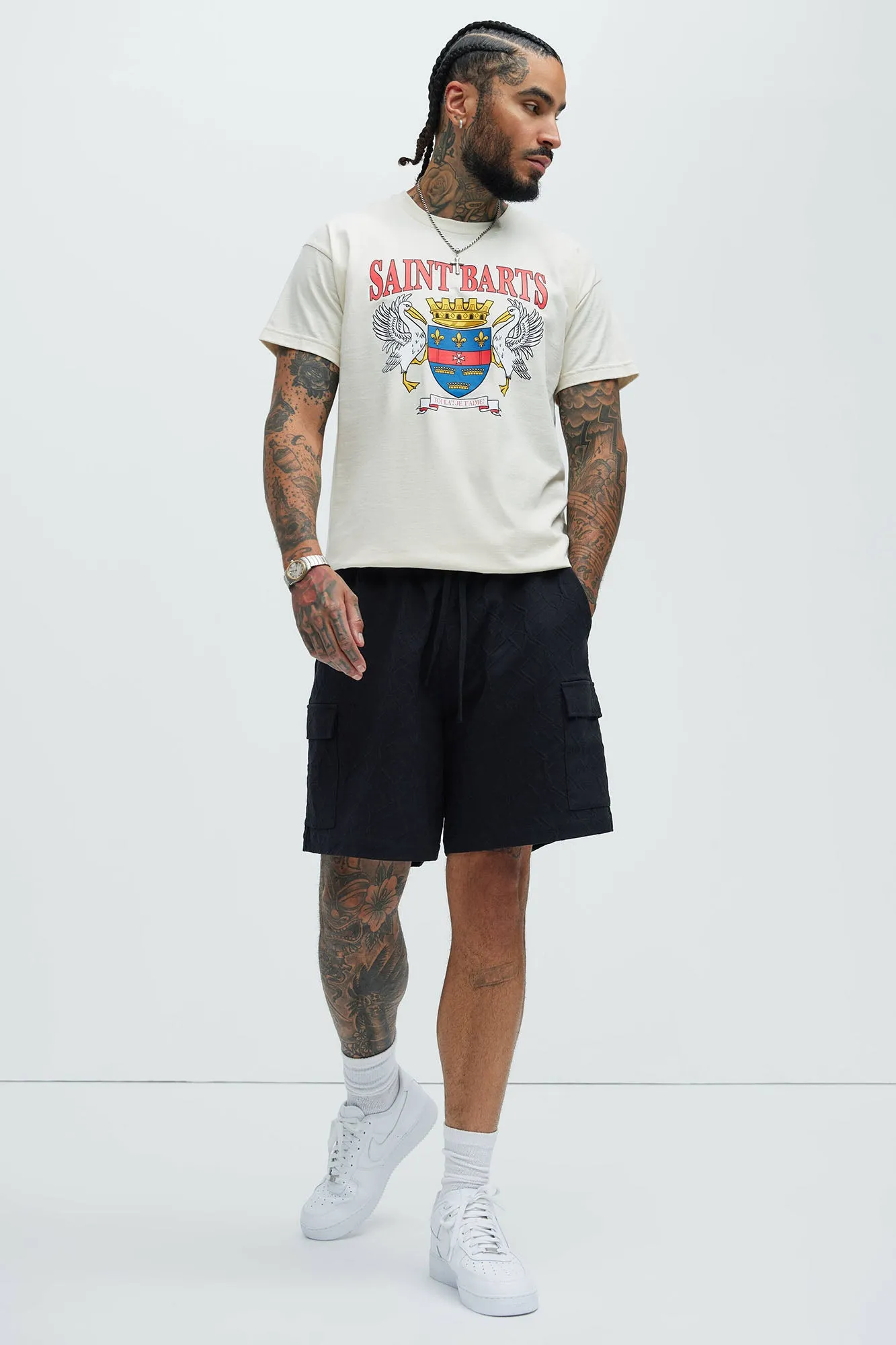 Saint Barts Short Sleeve Tee - Off White sold by Fashion Nova product image thumbnail 3