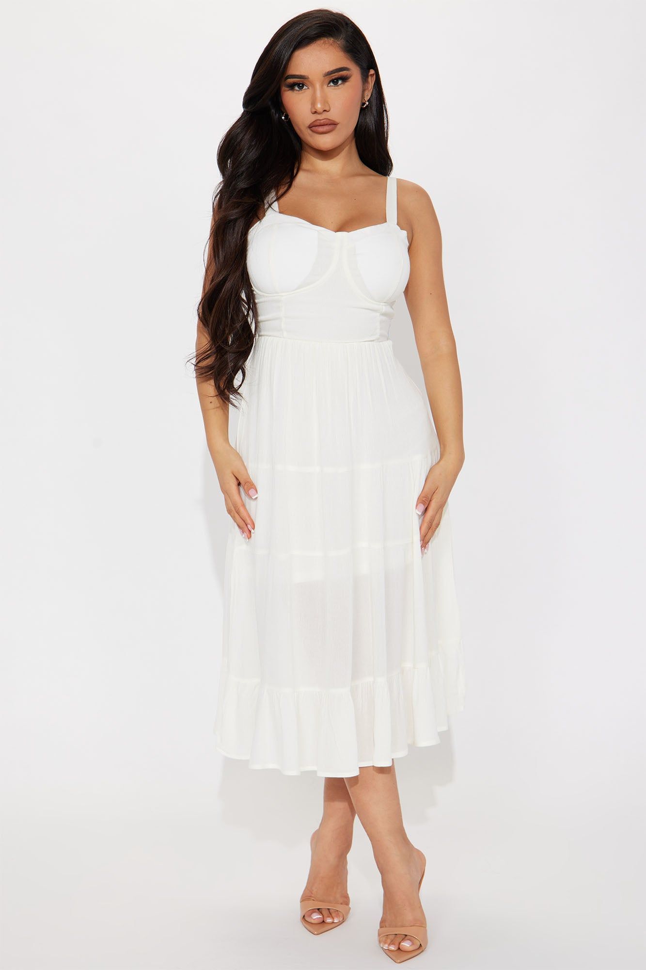 Elizabeth Midi Dress - Ivory sold by Fashion Nova