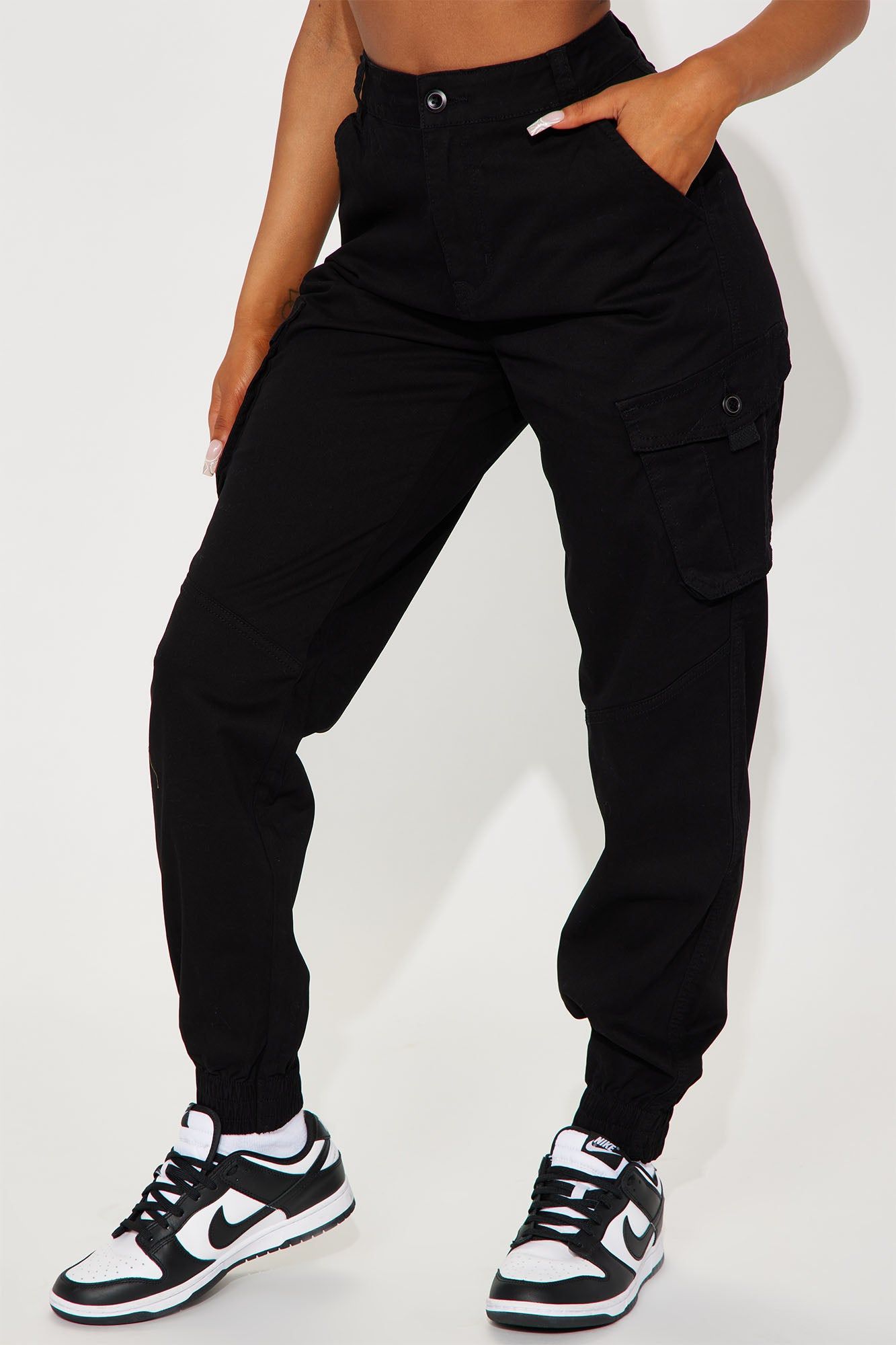Can't Handle Me Cargo Jogger - Black sold by Fashion Nova product image thumbnail 2