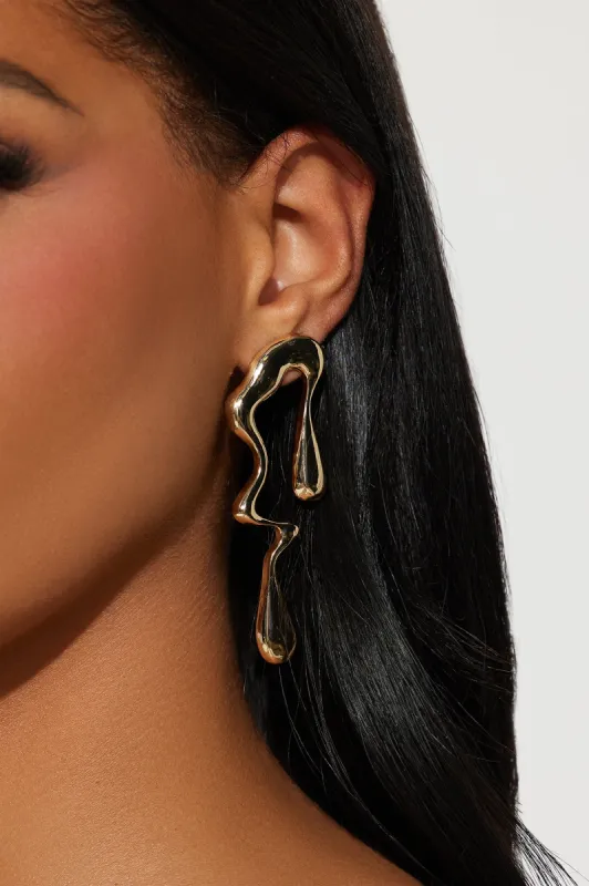 That's So Vibey Earrings  - Gold sold by Fashion Nova